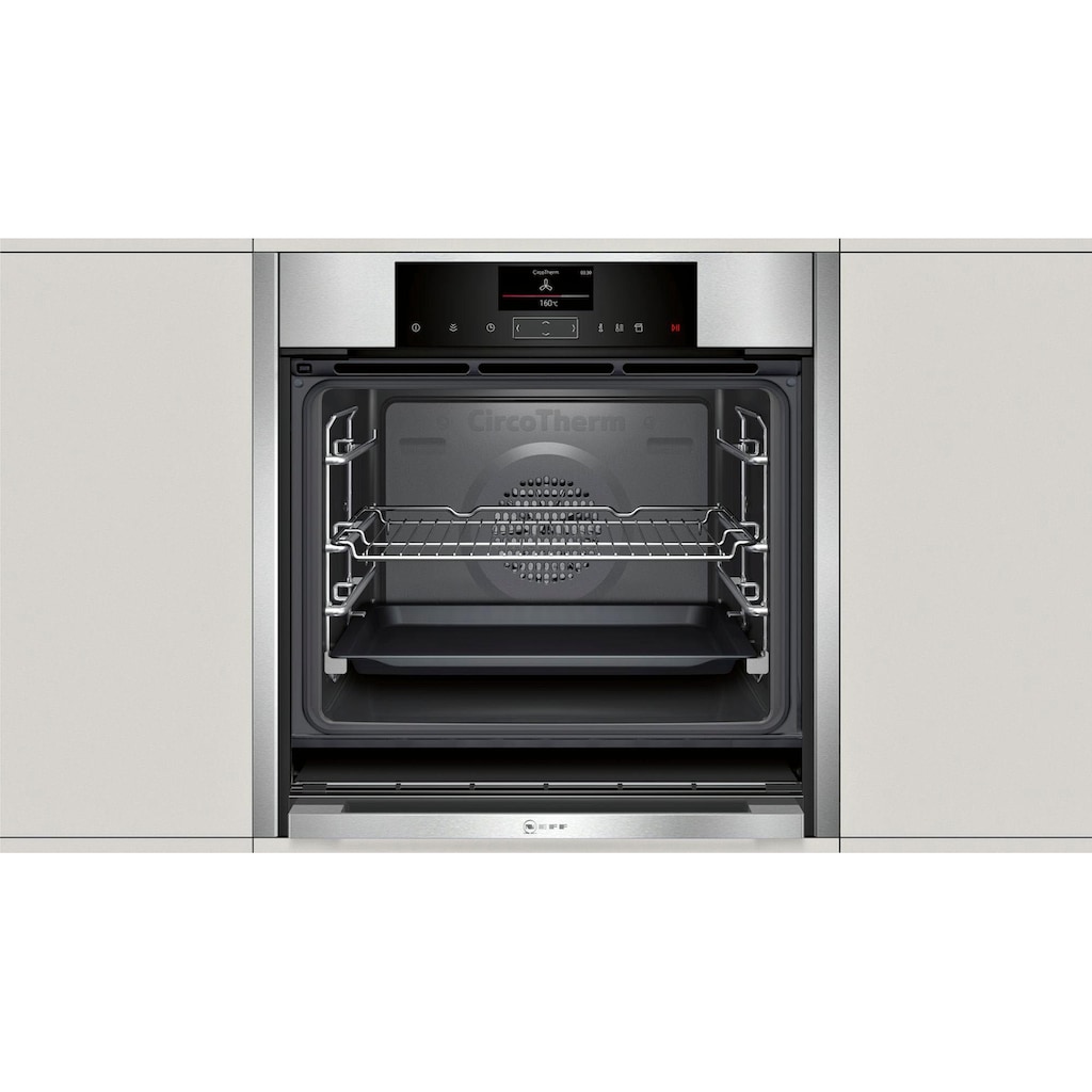 NEFF Dampfbackofen »B45FS24N0«, N 90, mit Vollauszug, easyClean, CircoTherm®, mit Slide&Hide®