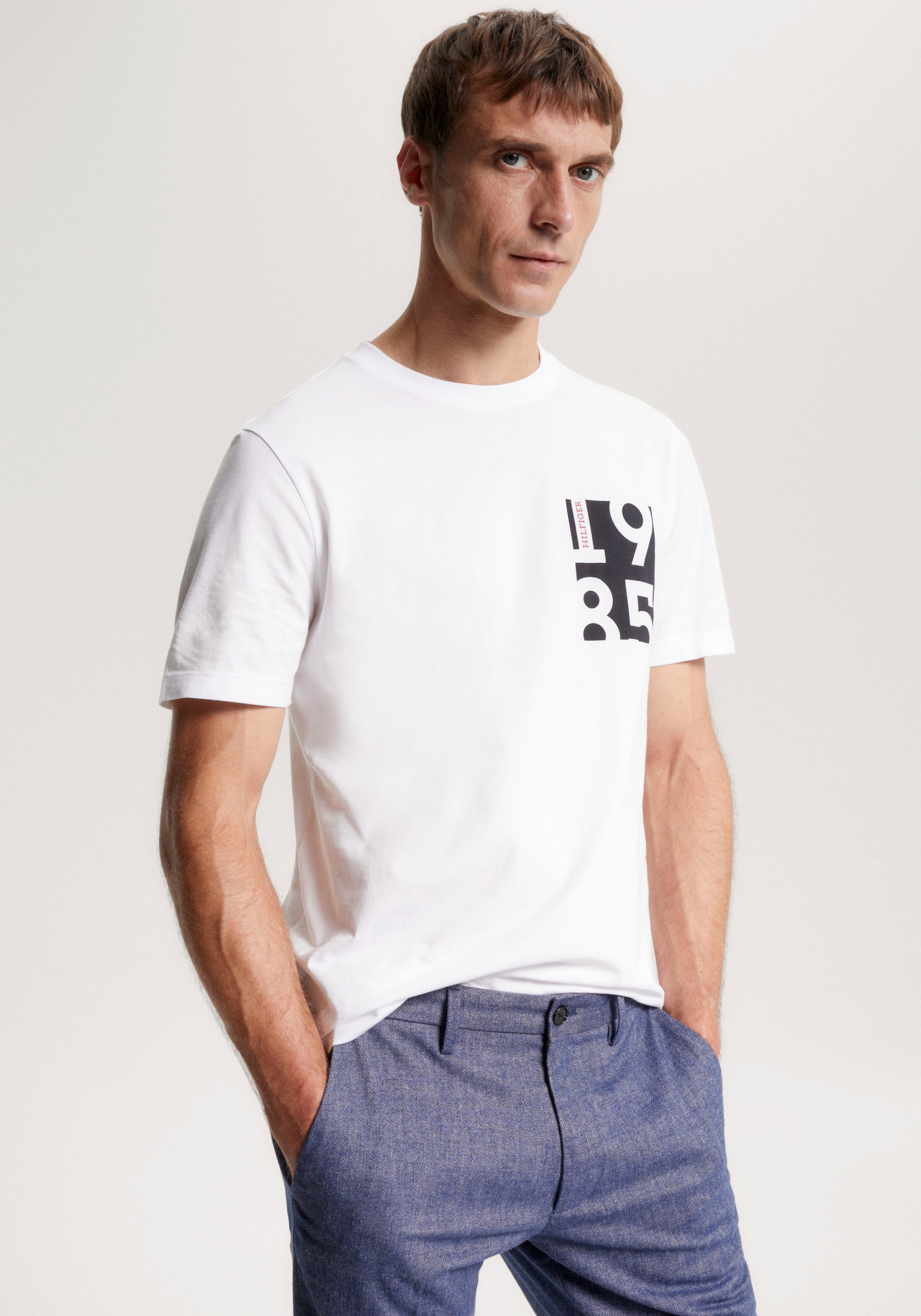 Tommy Hilfiger T-Shirt »CHEST BAUR TEE« | PRINT für ▷