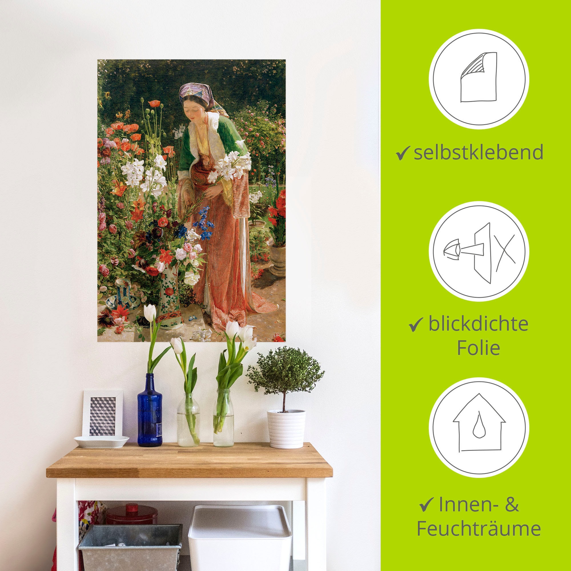 Artland Wandbild »Im Garten des Beis«, Bilder von Frauen, (1 St.), als  Alubild, Leinwandbild, Wandaufkleber oder Poster in versch. Größen  bestellen | BAUR