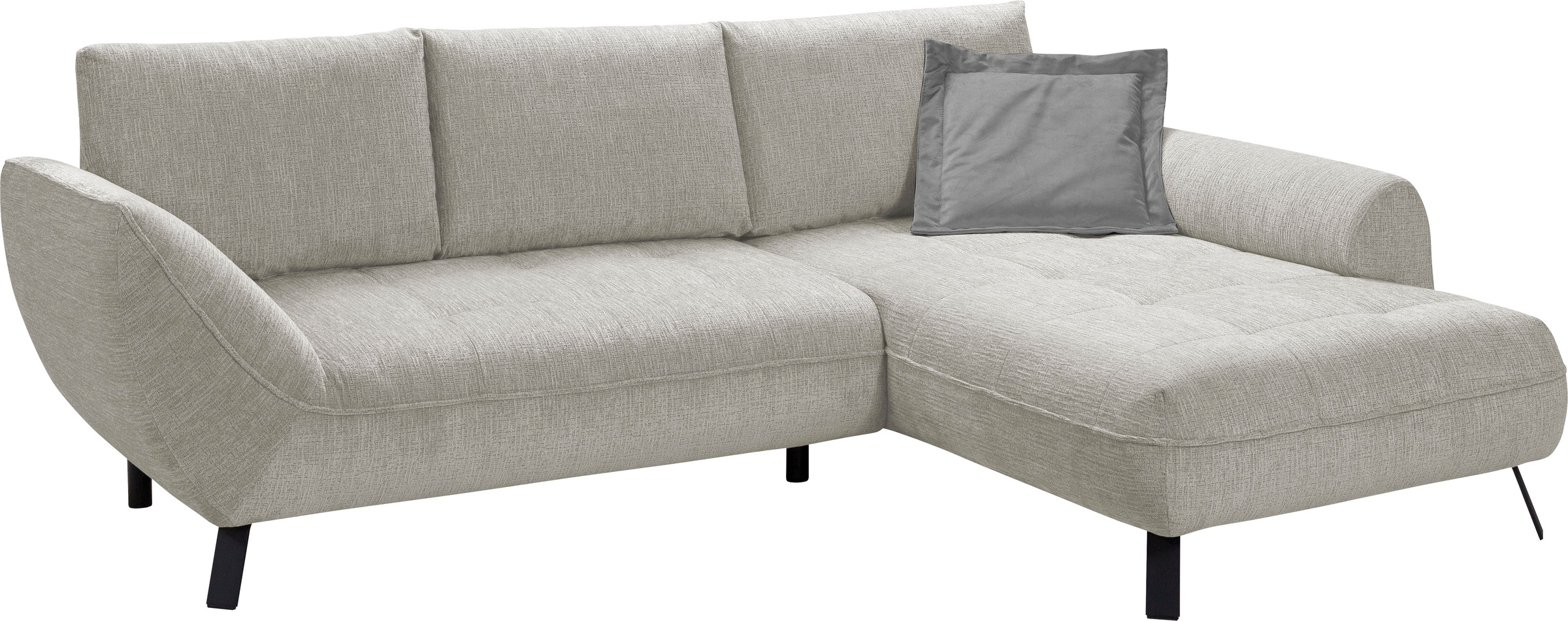 Thumbnail - exxpo - sofa fashion Ecksofa "Bellini, Materialmix oder komplett Struktur, Breite 268cm, bequem" bequem und modern, Chen...