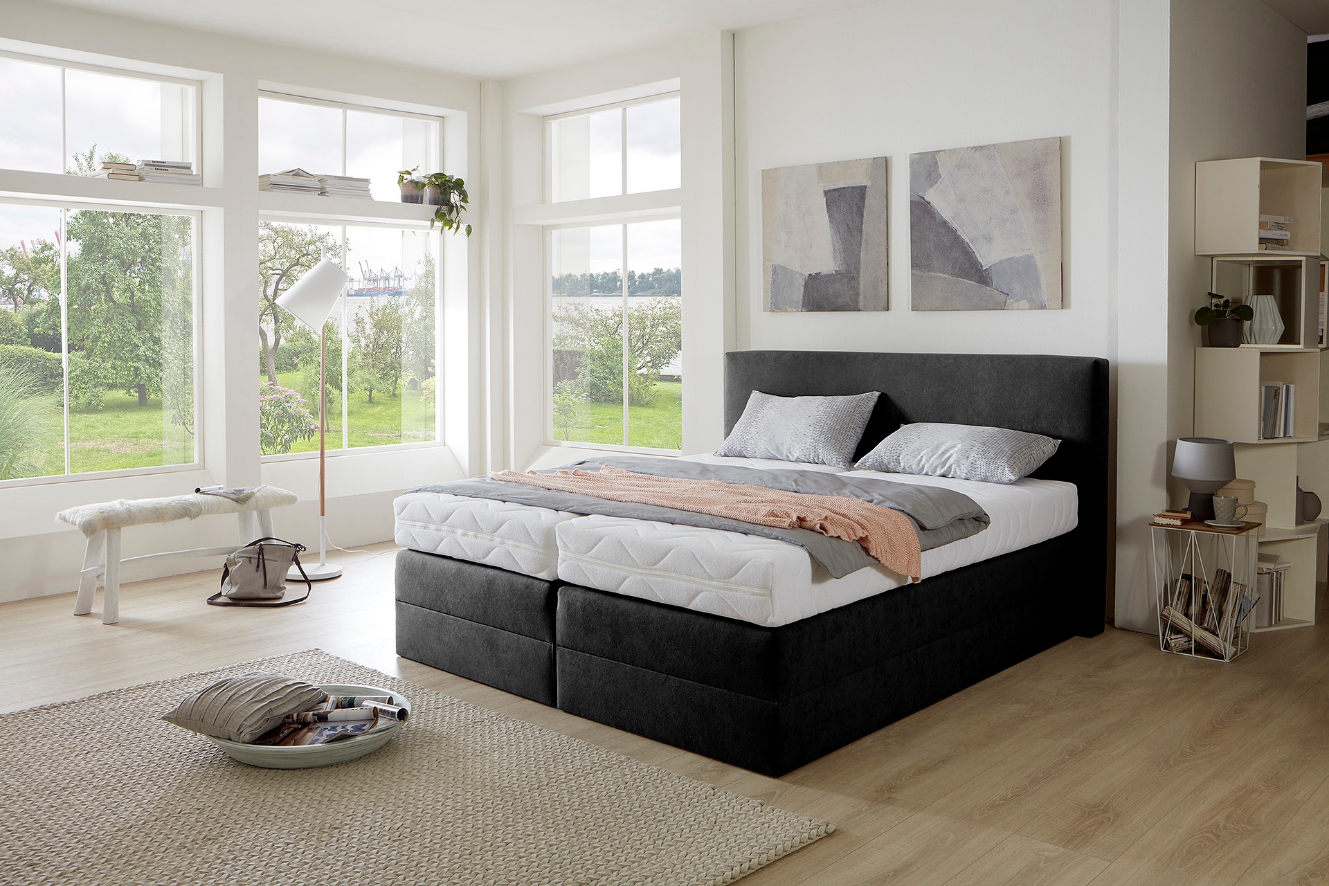 Westfalia Schlafkomfort Boxspringbett wahlweise mit Kaltschaum-Topper günstig online kaufen