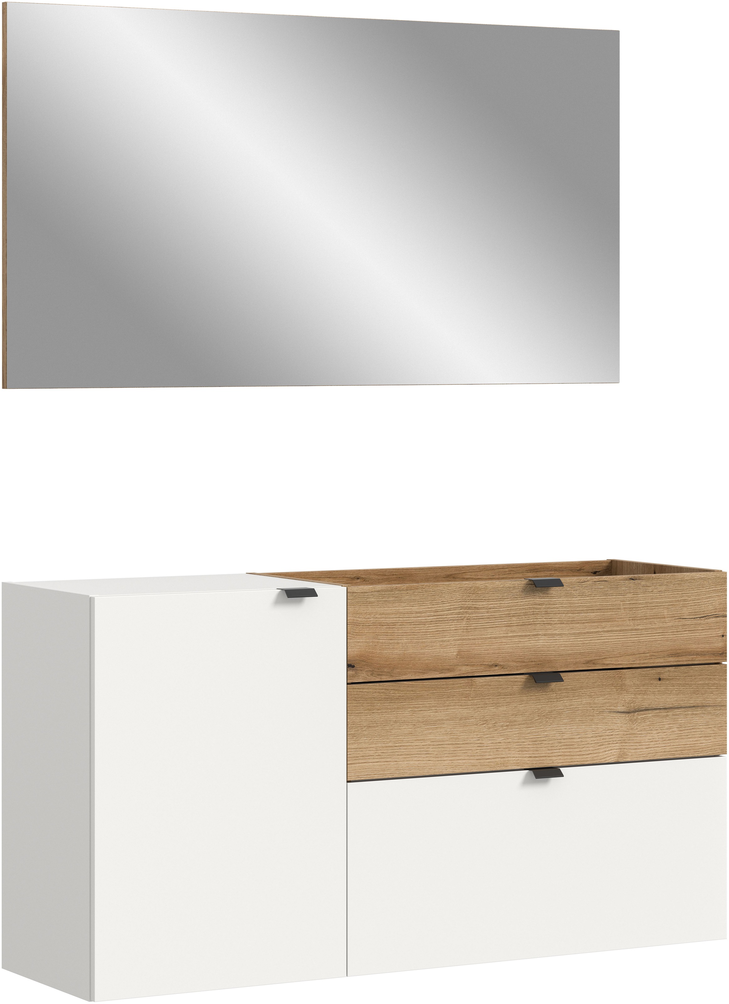 INOSIGN Garderoben-Set "Oran", (Set, 2 St.), Oran, Evoke Oak, weiß, Gardero günstig online kaufen