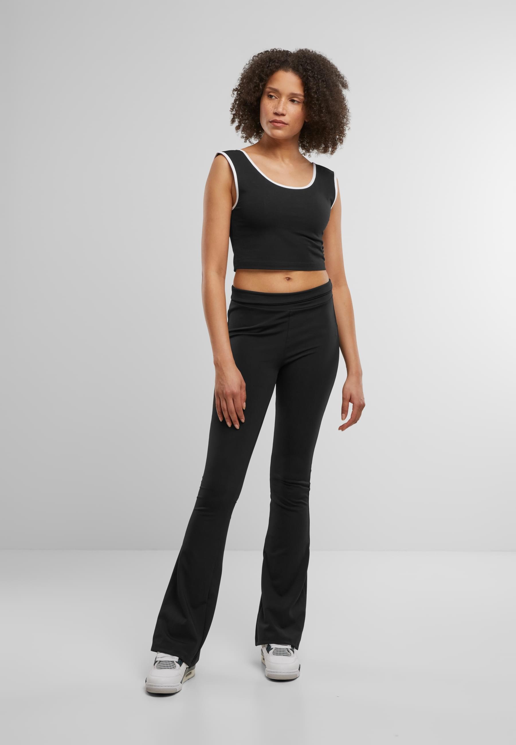 URBAN CLASSICS T-Shirt »Urban Classics Ladies Contrast Cropped Top«, (1 tlg.)