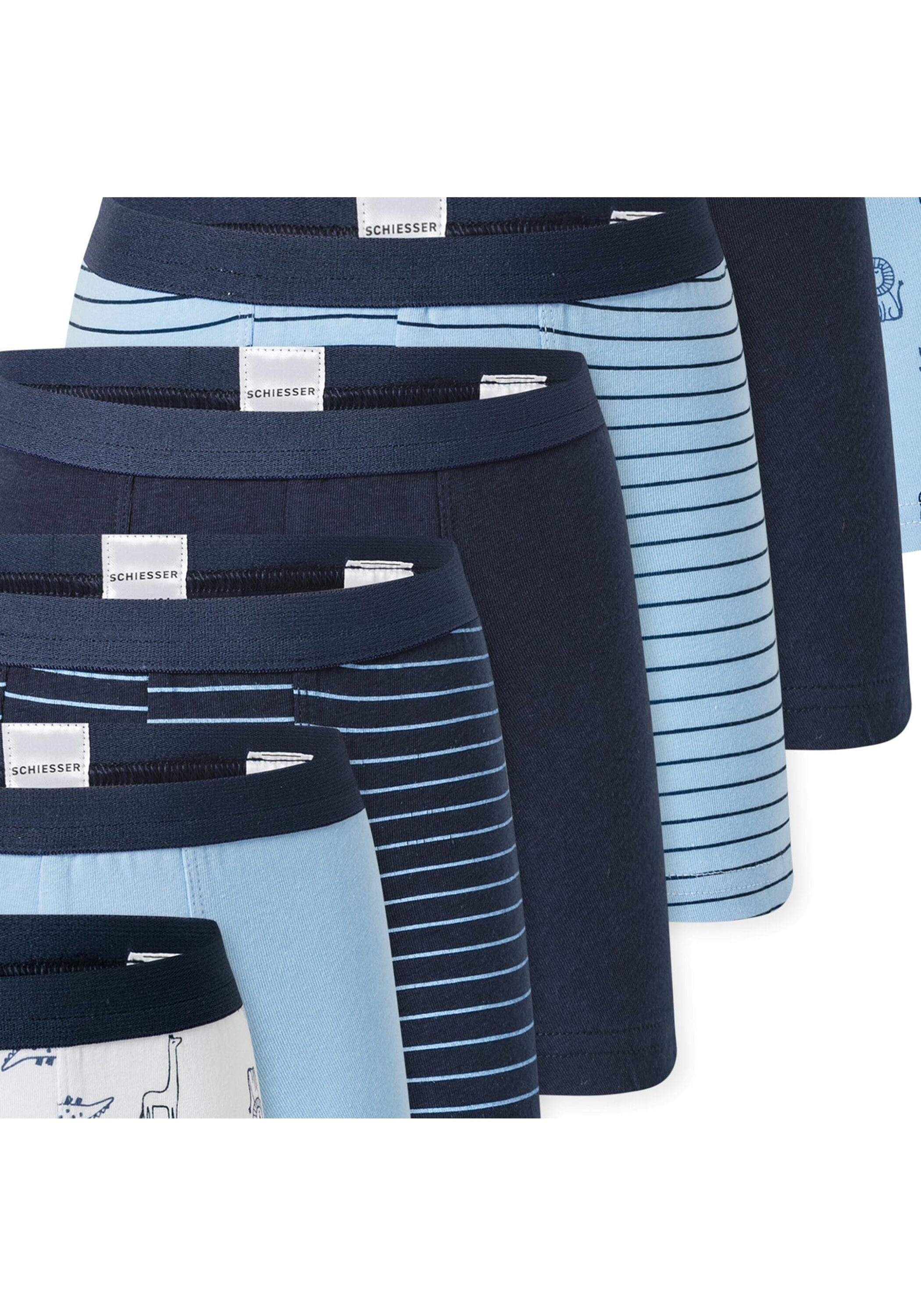 Schiesser Boxershorts »Boxershort 7PACK Boys Single Jersey Slips 7er Pack«