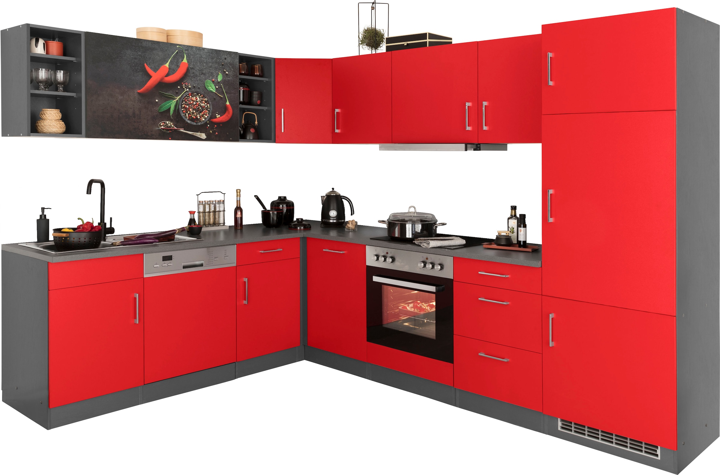 KOCHSTATION Küchenzeile "KS-Paris – Küchen mit einzigartigen Fotomotiven au günstig online kaufen