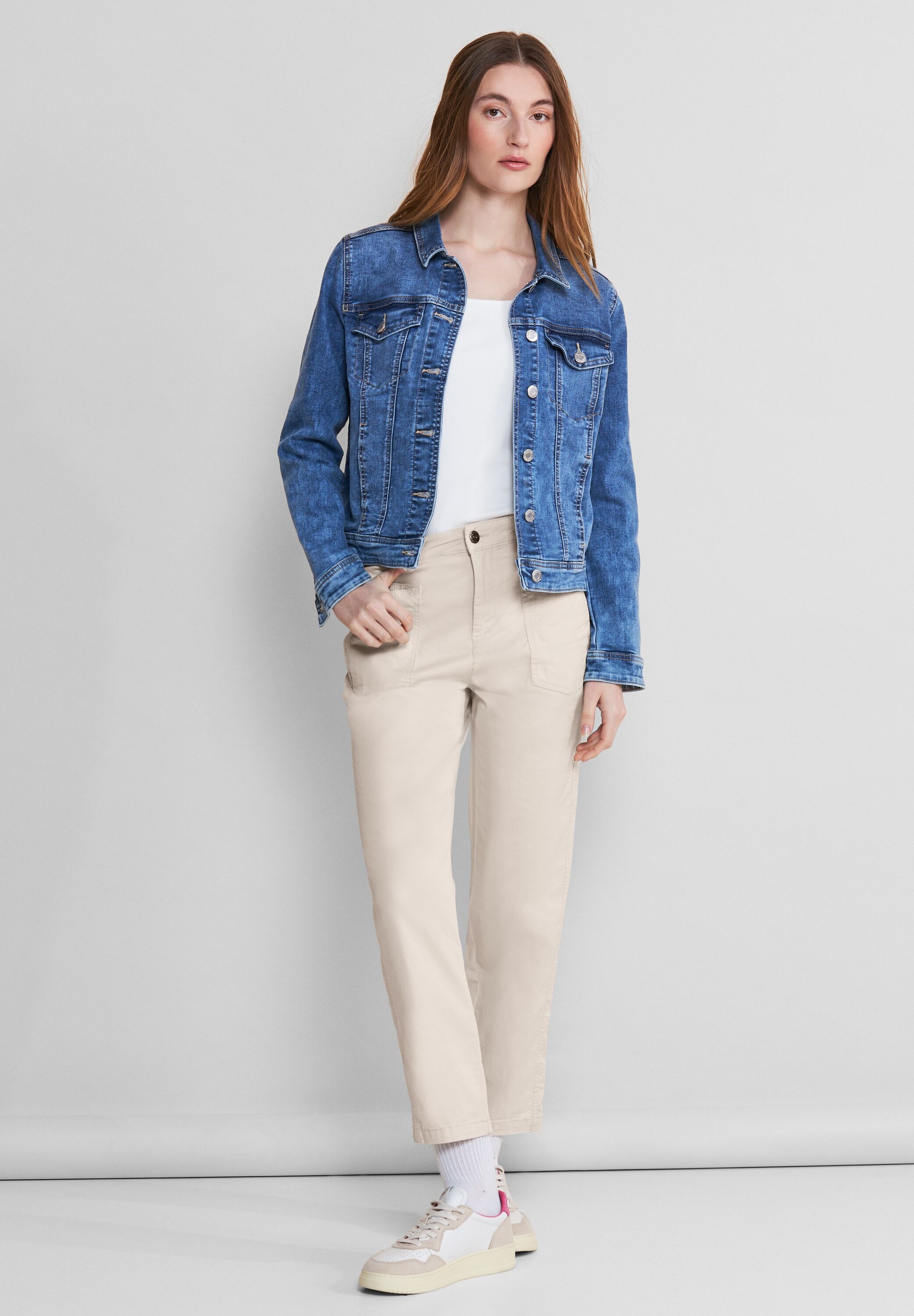STREET ONE Cargohose, High Waist