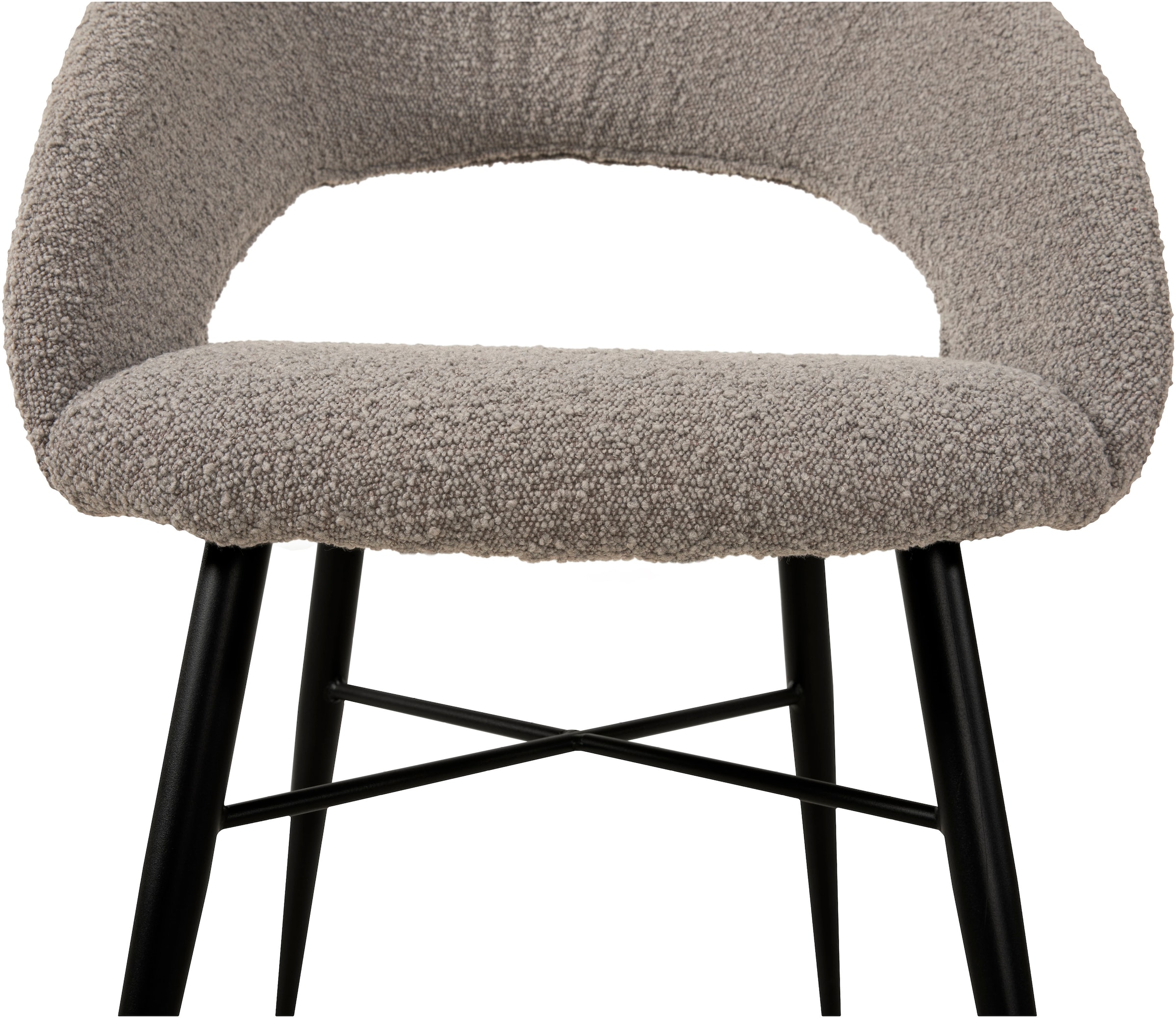 OMG Design Esszimmerstuhl »Marley«, (Set), 2 St., Stoff, mit modernem Cut-Out, Bouclé Bezug