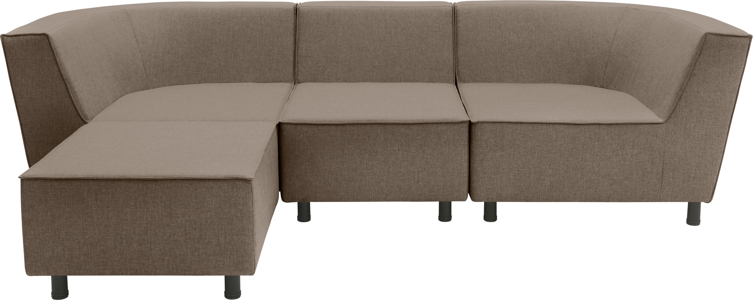 DOMO collection Ecksofa »Sonna, individuell zusammenstellbar L-Form«, Gartenlounge-Set oder Einzelelemente, Outdoor