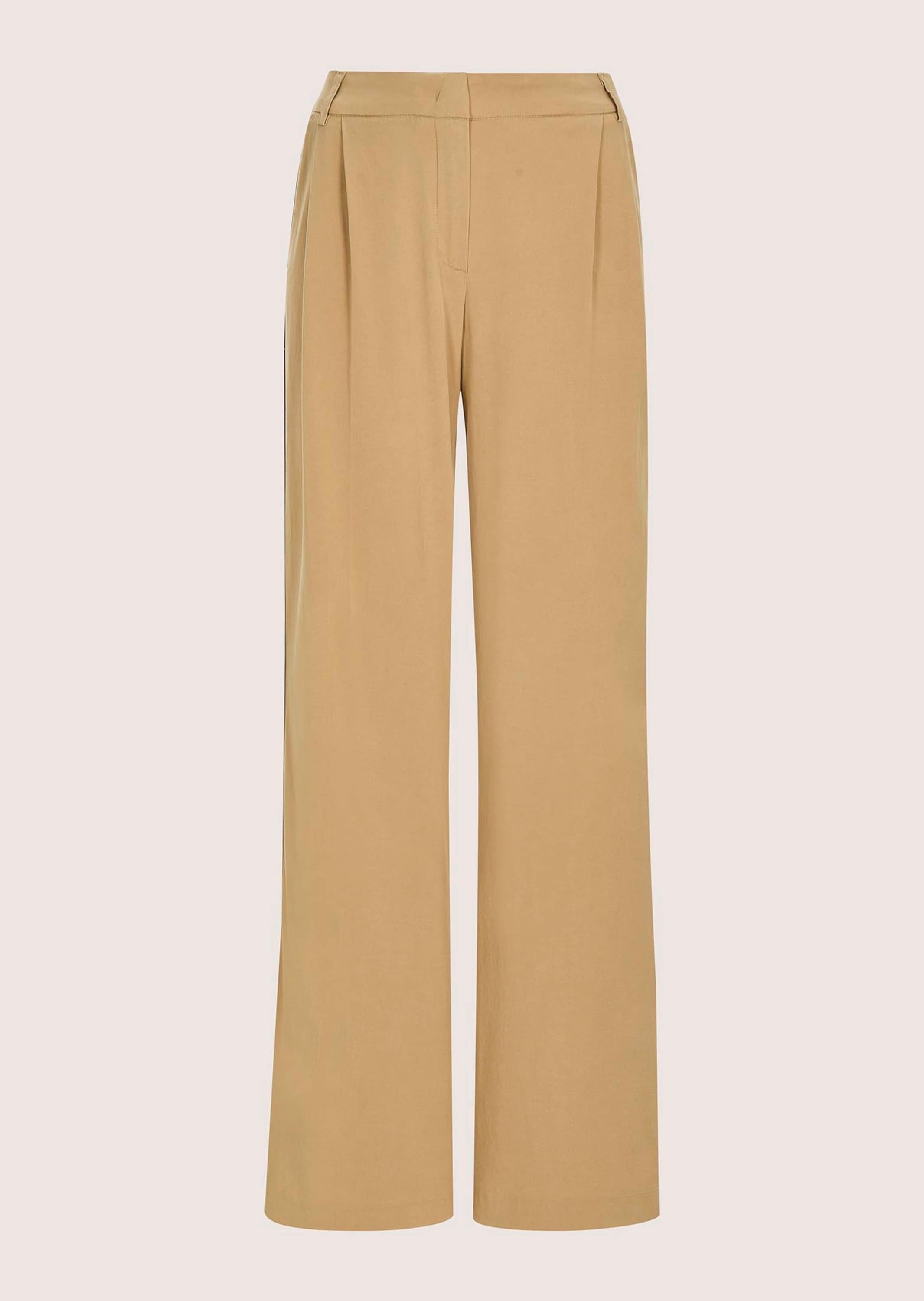 MADELEINE Palazzohose "Jerseyhose Baumwollhose mit Galonstreifen" Weite Hose mit Galonstreifen