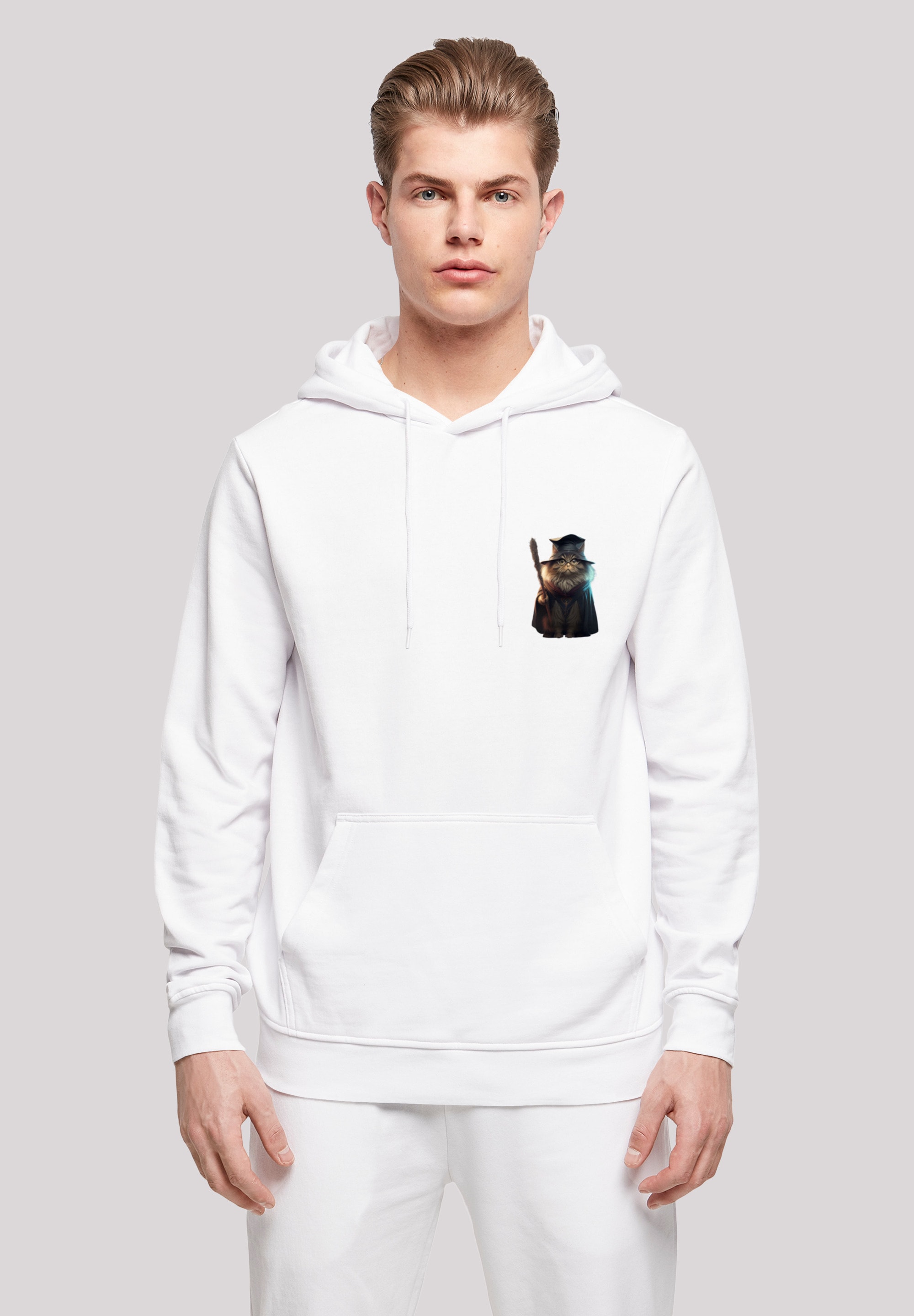 F4NT4STIC Kapuzenpullover "Wizard Cat HOODIE", Print