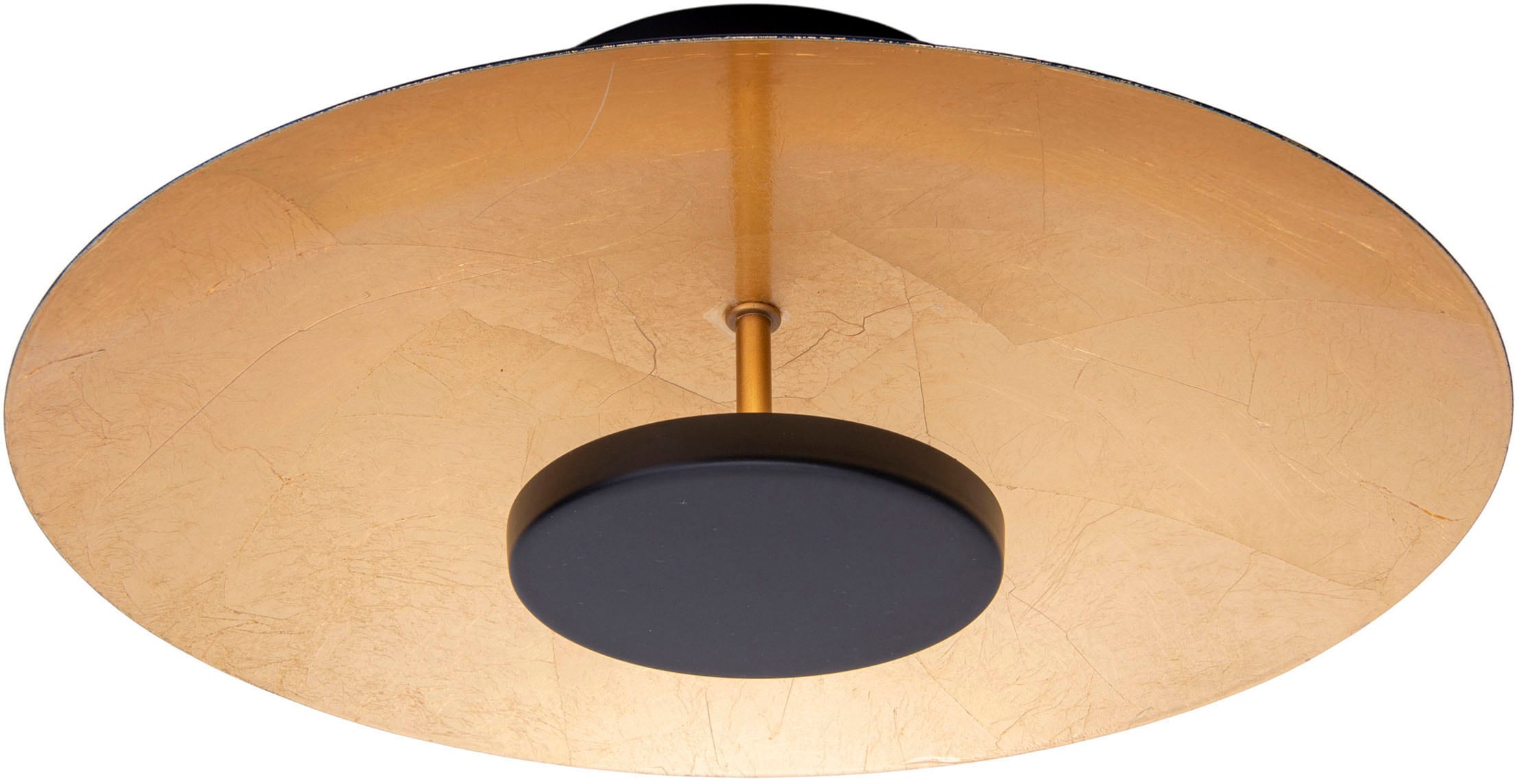 näve LED Deckenleuchte »Firenze«, 1 flammig, rund, schwarz/gold, 36x LED warmweiß, nicht dimmbar, D: 40cm