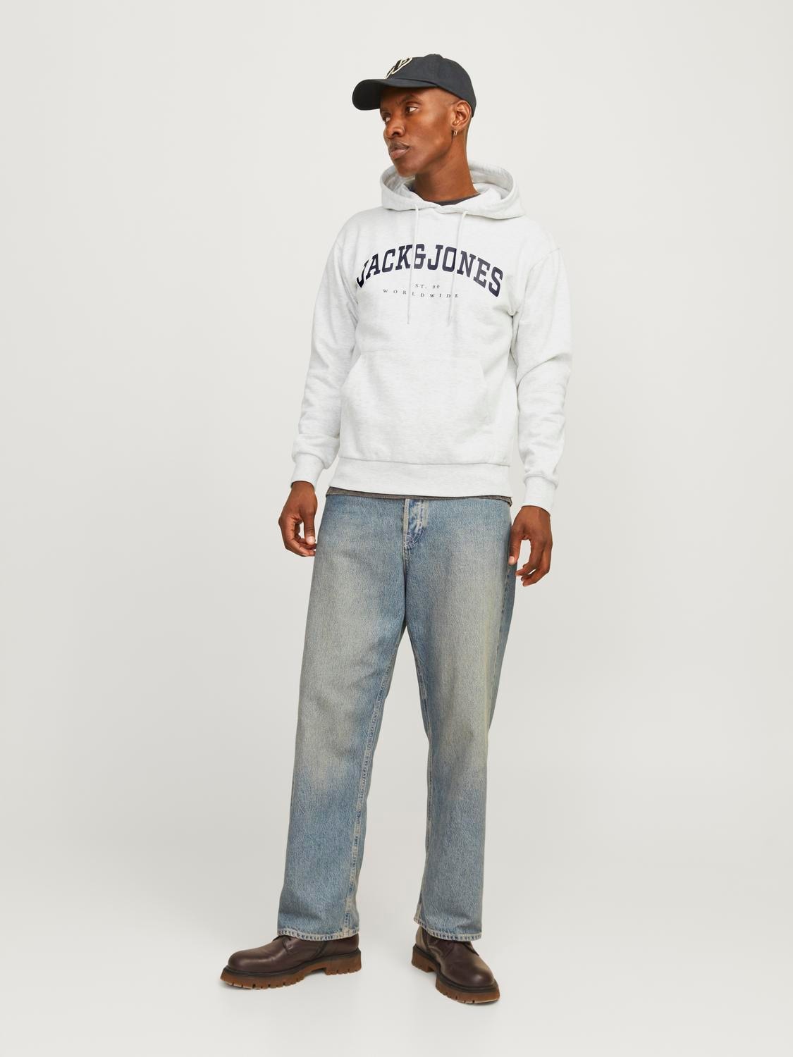 Jack & Jones Kapuzensweatshirt »JJECALEB VARSITY SWEAT HOOD NOOS«
