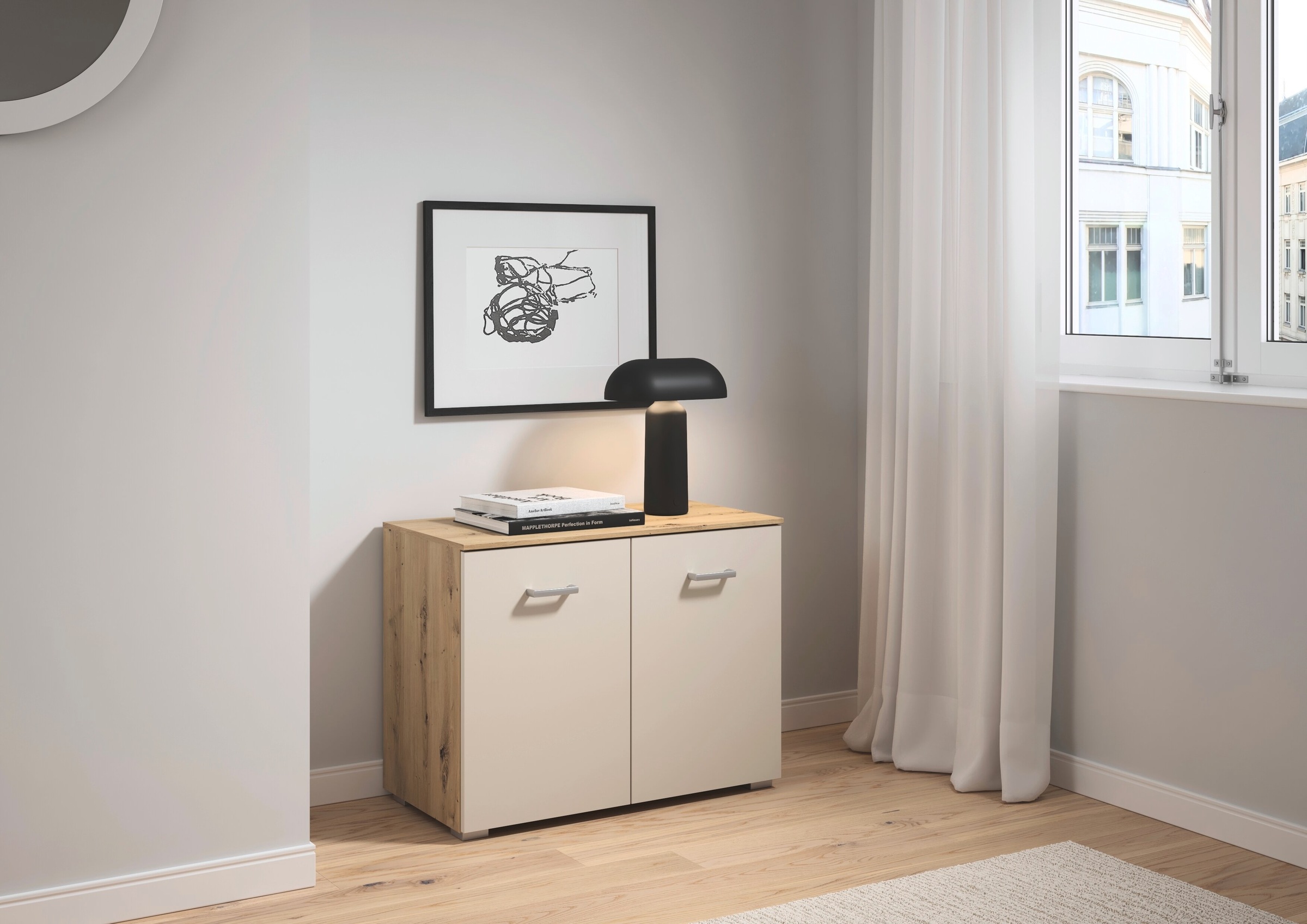 rauch Kommode "Gamma" Breite 80 cm / Höhe 61 cm, verschiedene Griffvariante günstig online kaufen