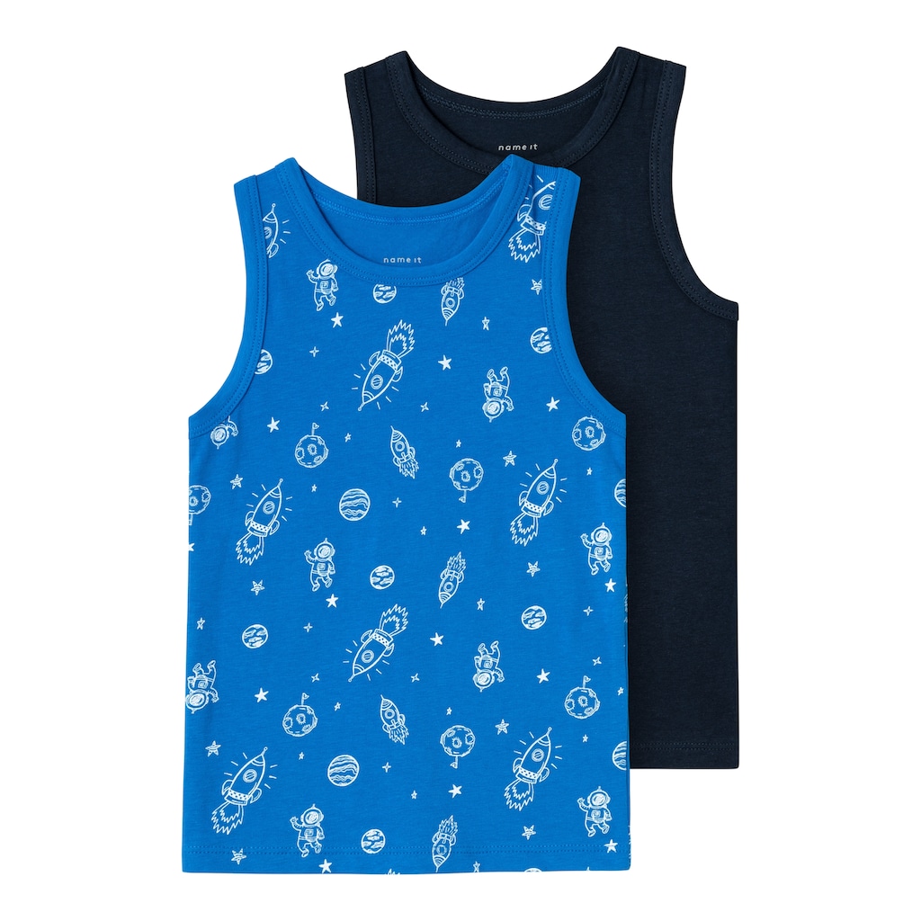 Name It Unterhemd »NMMTANK TOP 2P SKYDIVER SPACE NOOS«, (Set, 2 St.)