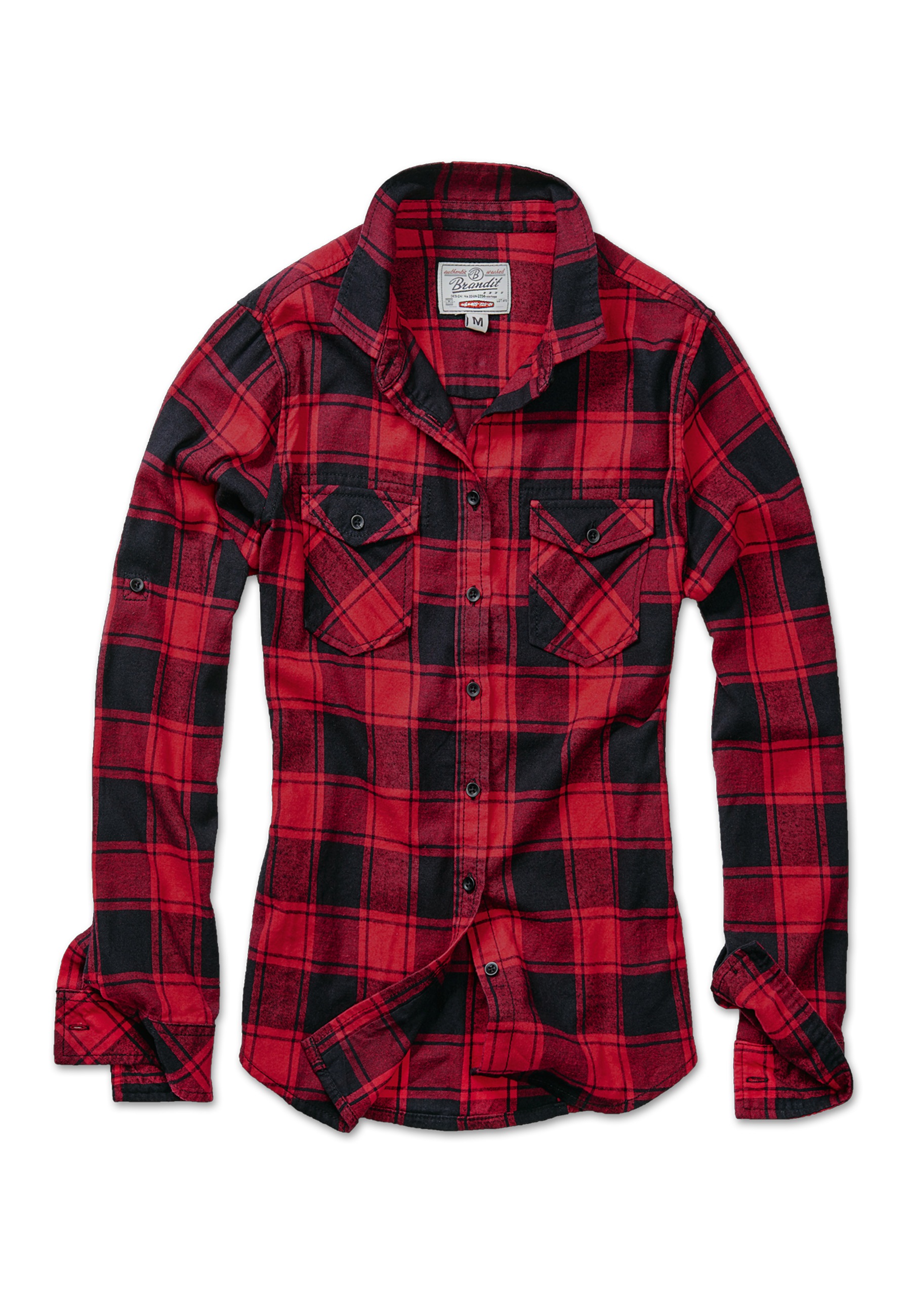 Brandit Langarmhemd "Brandit Damen Amy Flanell Shirt GIRLS" 1 Stk.