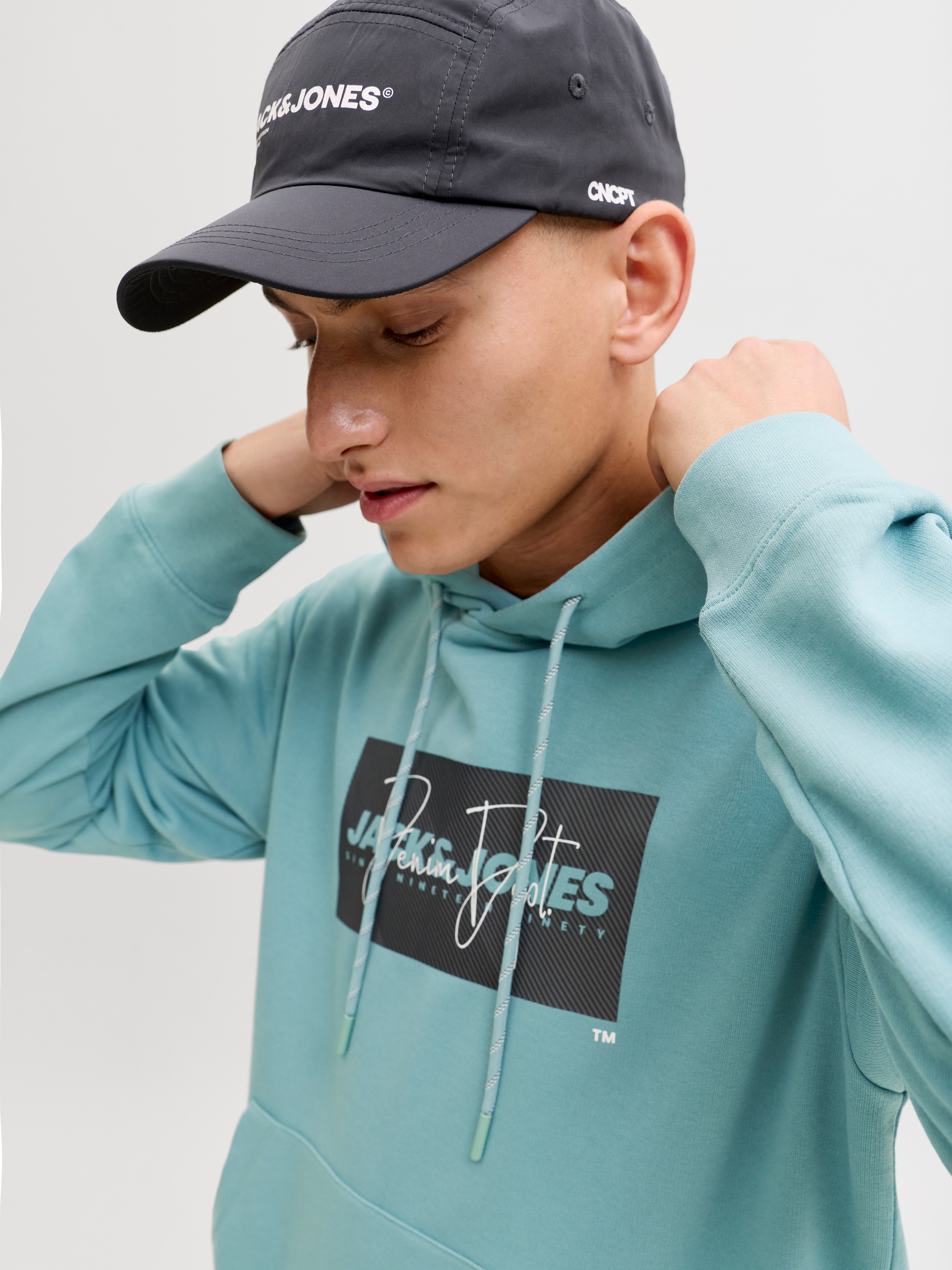 Jack & Jones Kapuzensweatshirt "JJCOLE PRINT SWEAT HOOD UNB" günstig online kaufen
