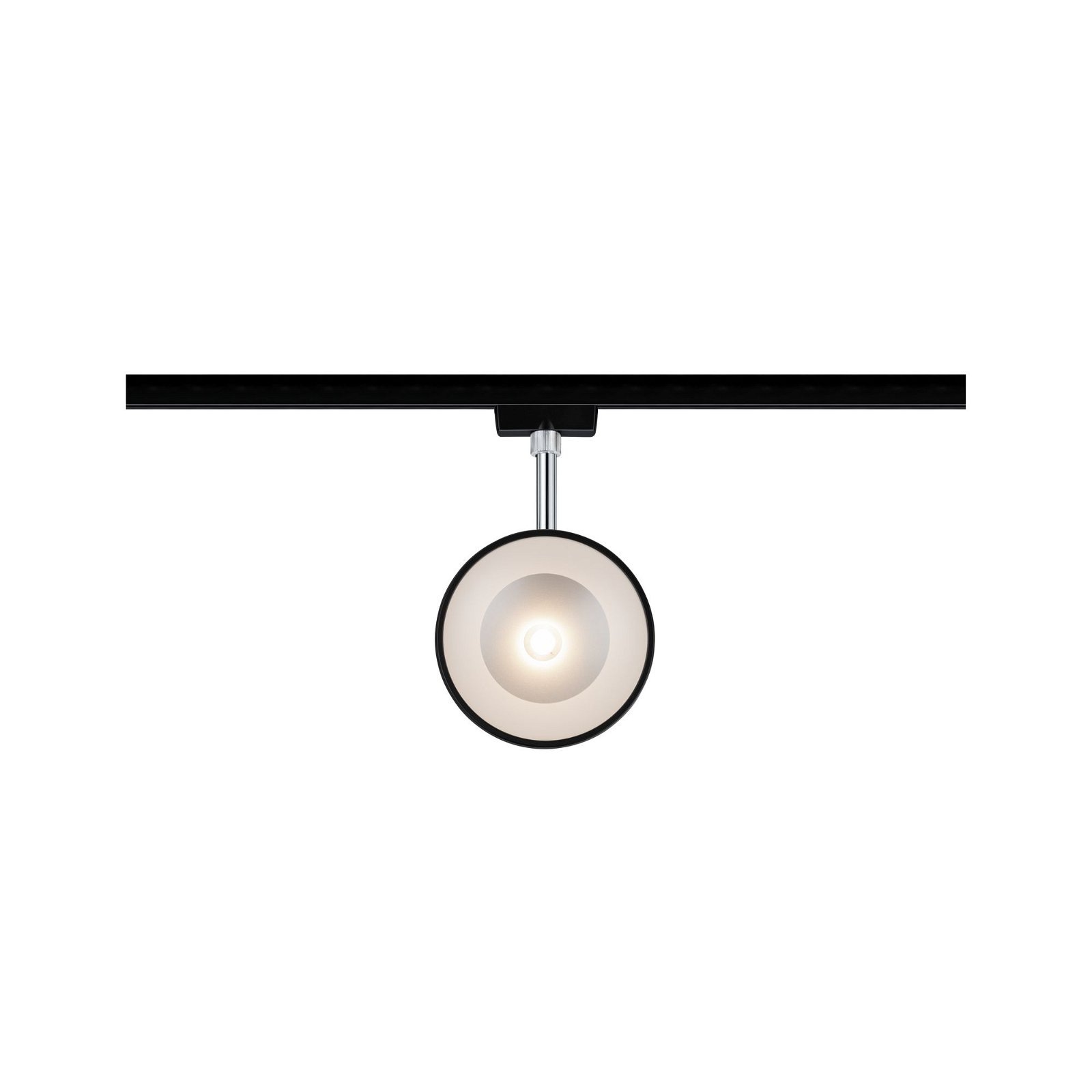 Paulmann Schienensystem-Leuchten »URail Schienenspot Arena 800lm 14W 2700K 230V Schwarz matt, Chrom«, Einzelspot, dimmbar
