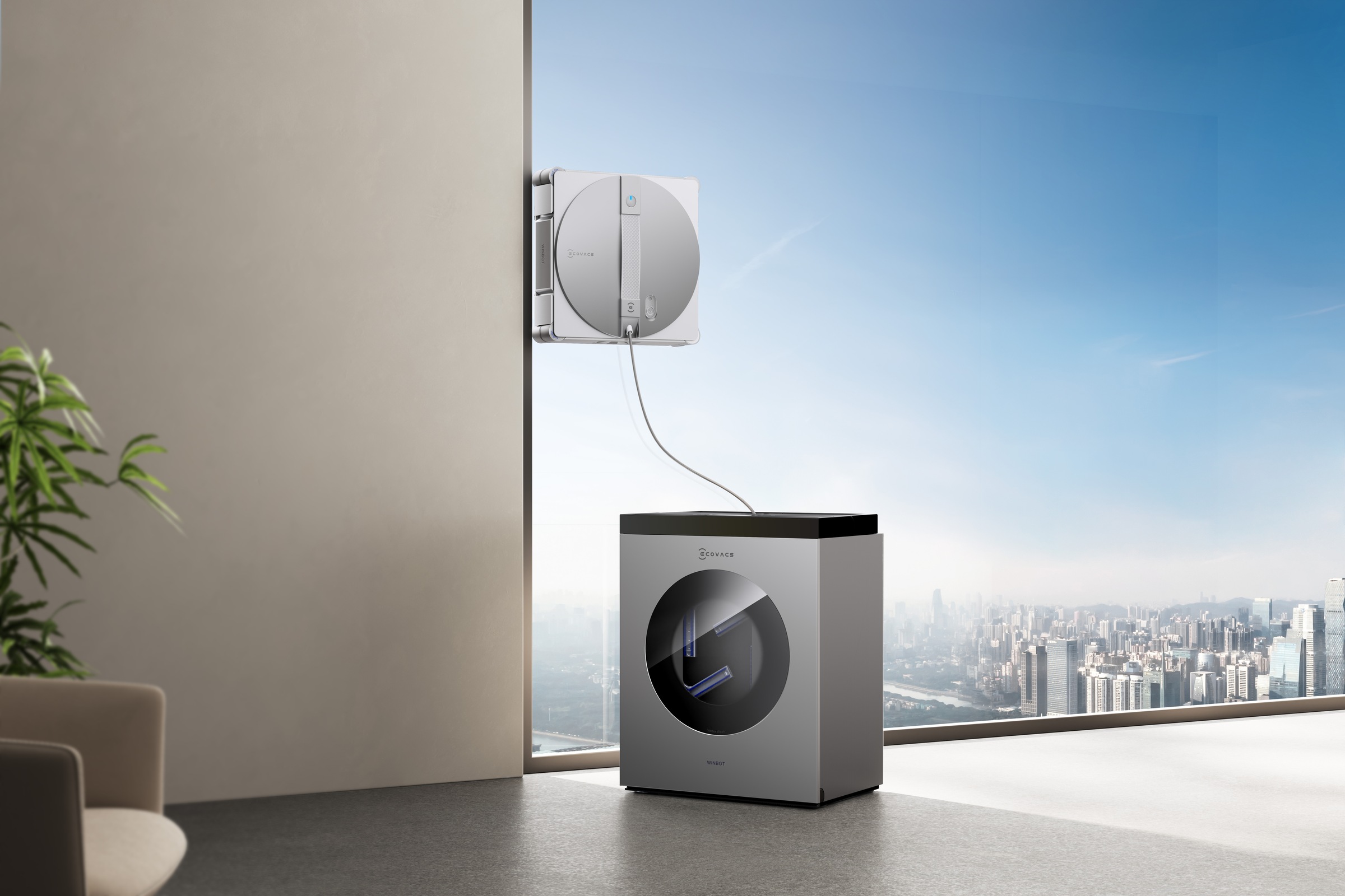 ECOVACS Fensterputzroboter »WINBOT W3 OMNI« Vortex-Reinigungssystem