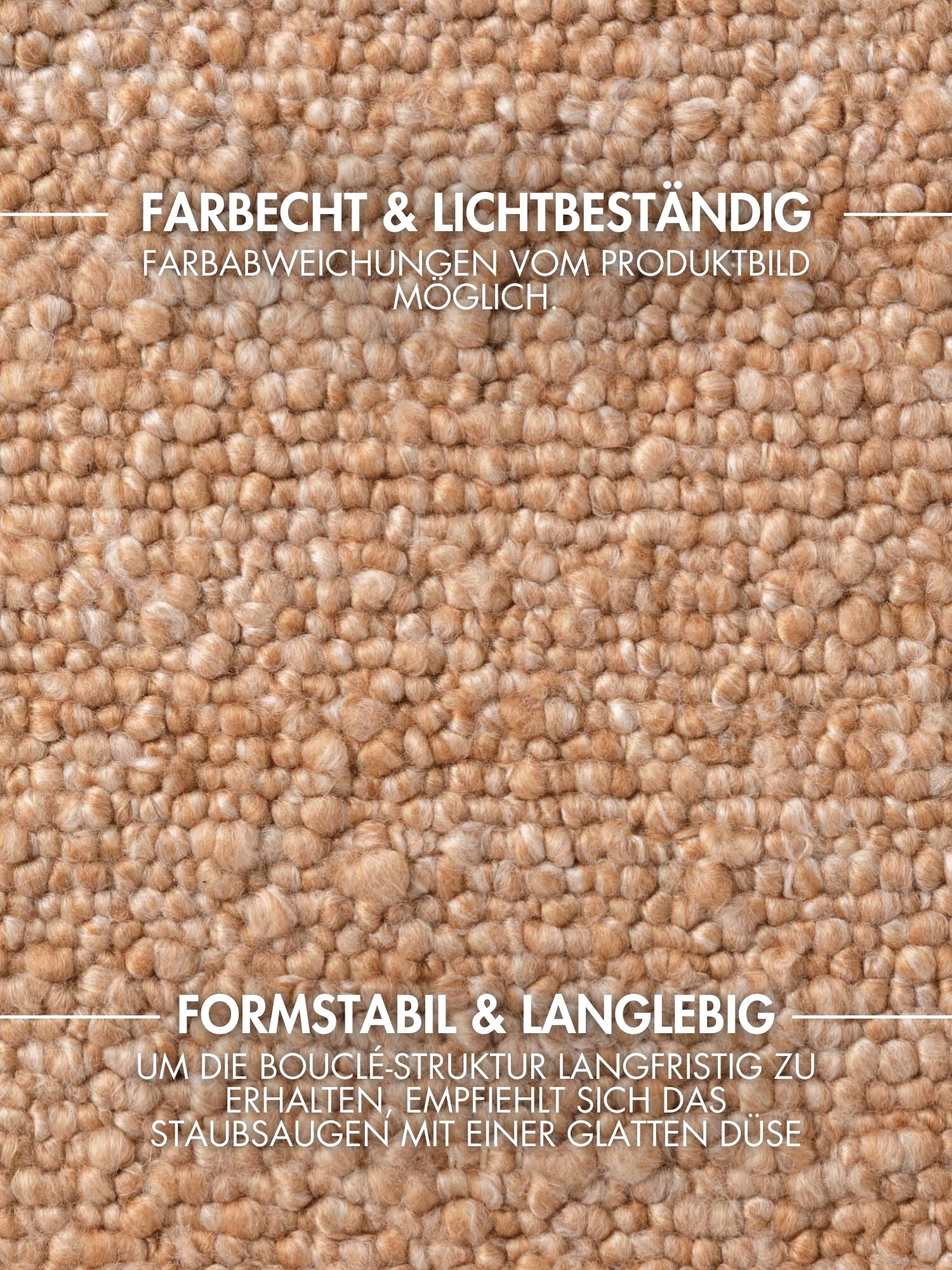 Teppich TED BAKER "Soft Bouclé Portobello, auch als Läufer", beige, B:120cm H:10mm L:170cm, Polyester, Teppiche, Teppich, Woll-Optik, Bouclé Meliert, Wohnzimmer, Esszimmer, Schlafzimmer, Flur 3