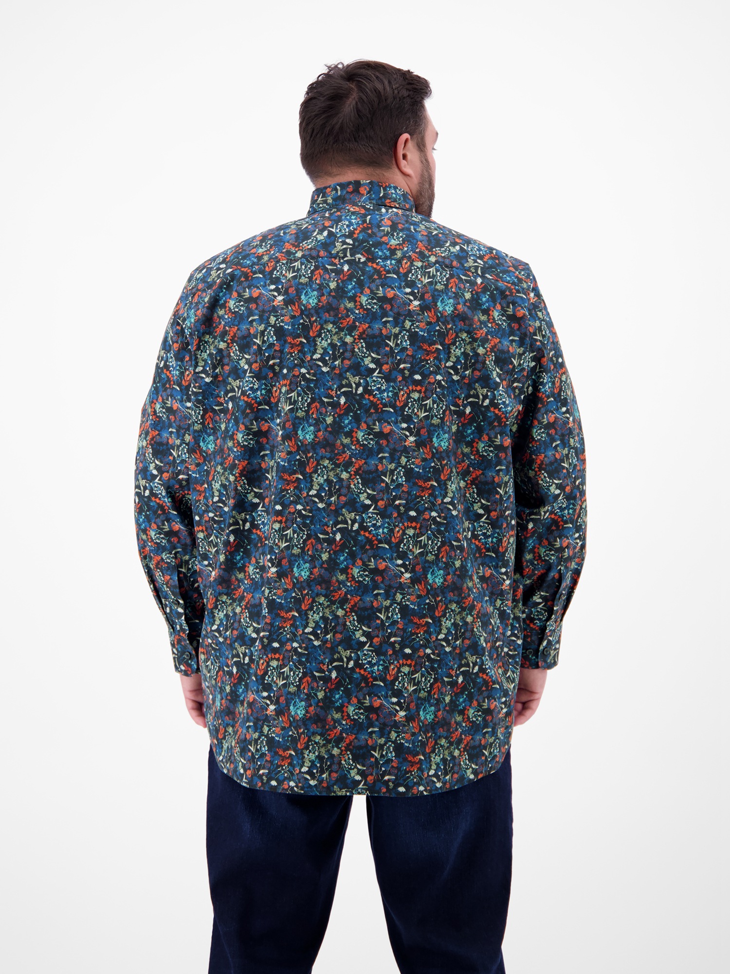 LERROS Langarmhemd "LERROS Langarmhemd mit Button-down-Kragen" günstig online kaufen