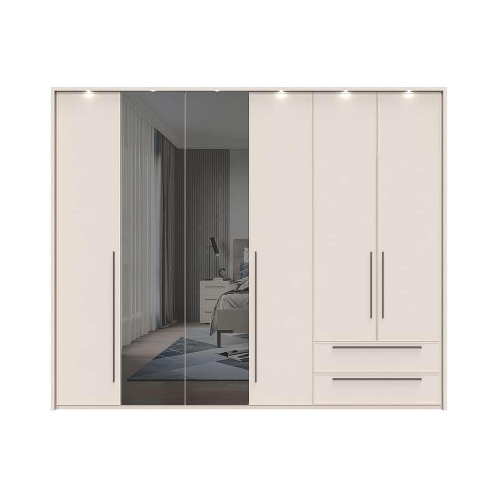 Places of Style Drehtürenschrank, UV lackiert, Soft Close Funktion, Höhenverstellbare Füße