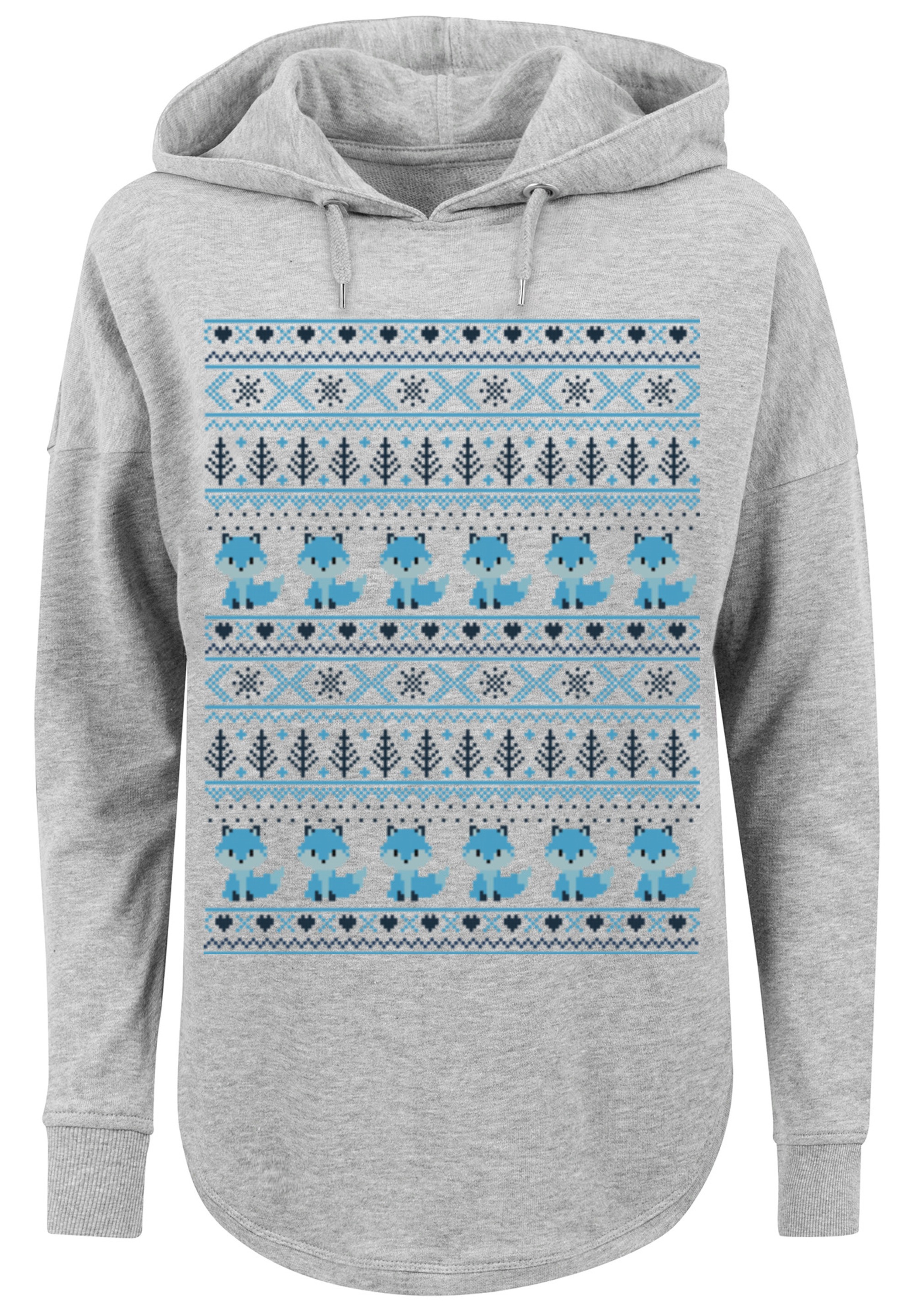 F4NT4STIC Kapuzenpullover »Christmas Fuchs Weihnachten Muster«, Print