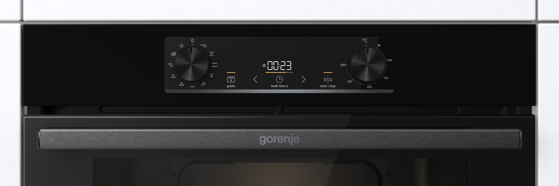 GORENJE Einbaubackofen  »BO 6735 E02BKOT«, mit Teleskopauszug nachrüstbar, ecoClean, 300°C max. Temperatur