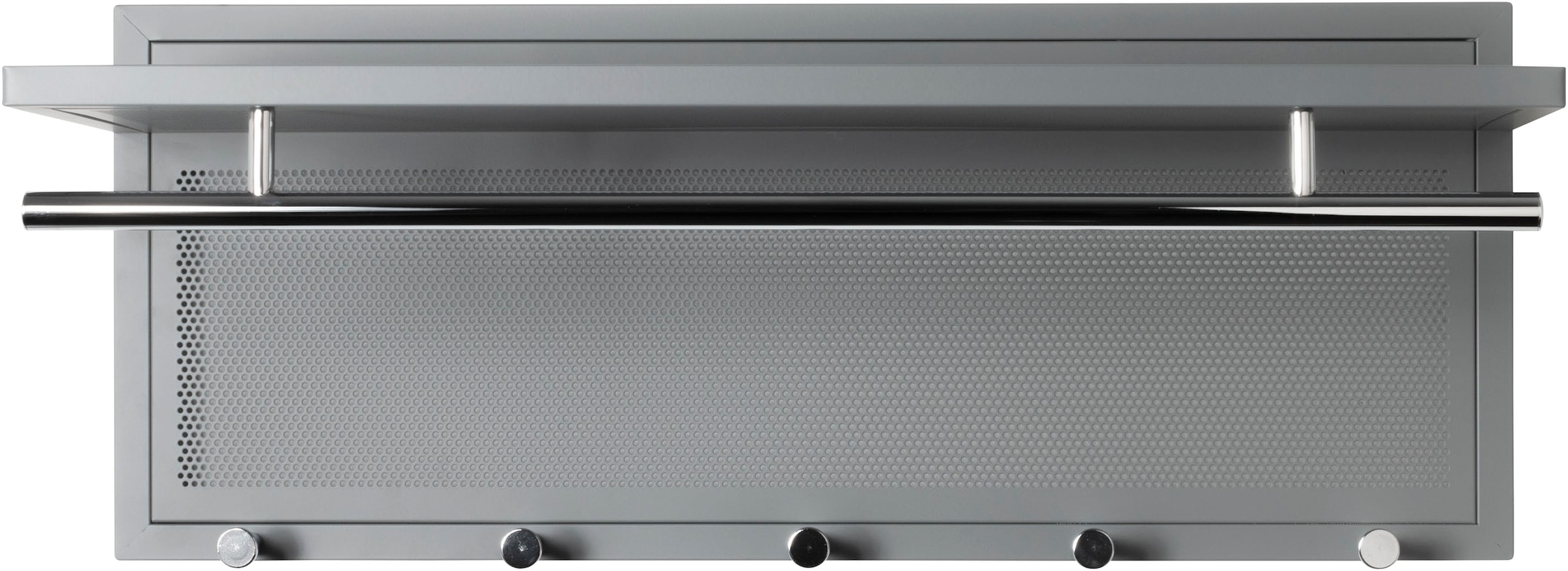 HAKU Wandgarderobe "Wandgarderobe" 1 Stk. tlg. rechteckig- aus Textil Grau - B/T/H 60/50/173 cm