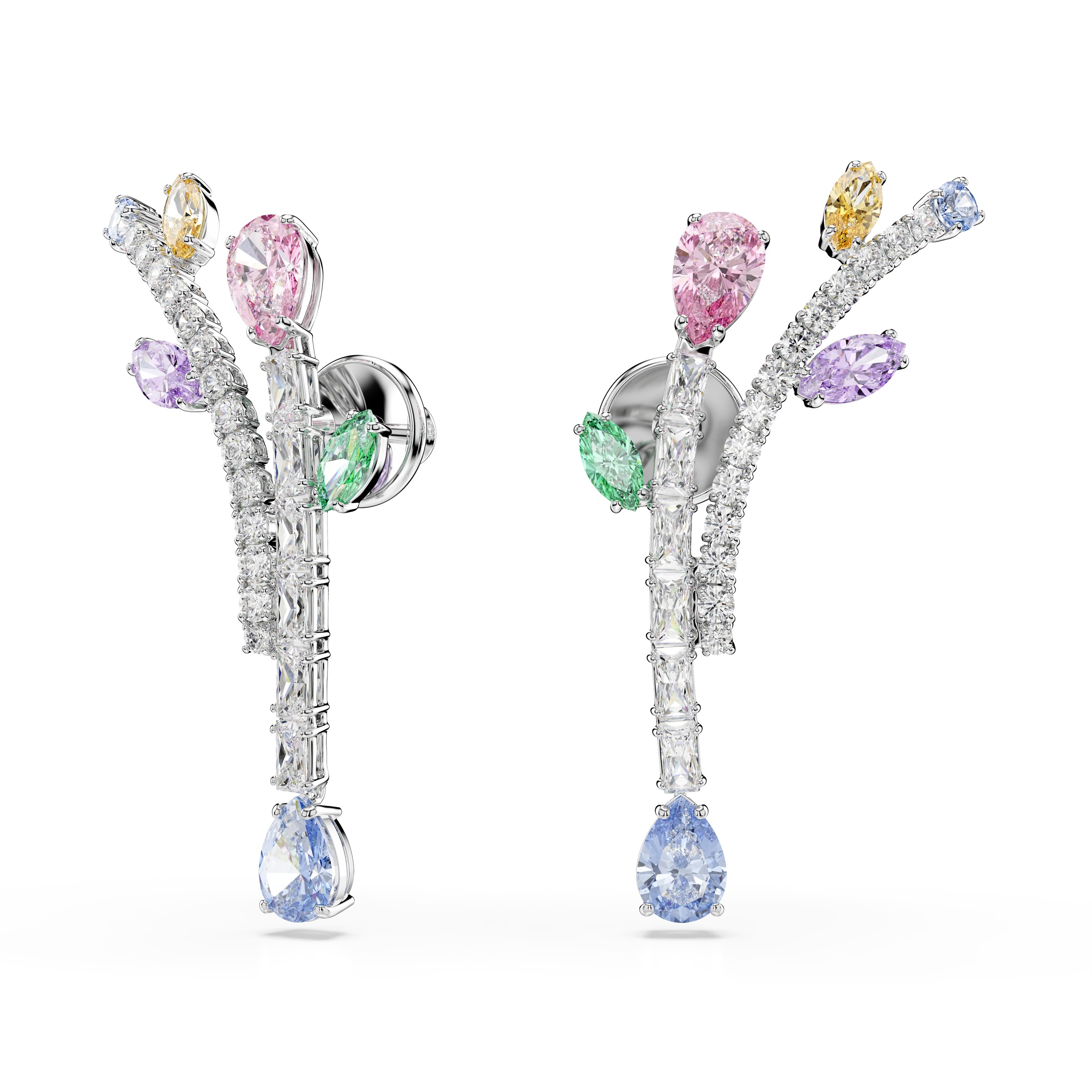 Swarovski Paar Ohrstecker »Schmuck Geschenk 2026 CAPSULE Ohrringe Blätter« mit Swarovski® Kristall