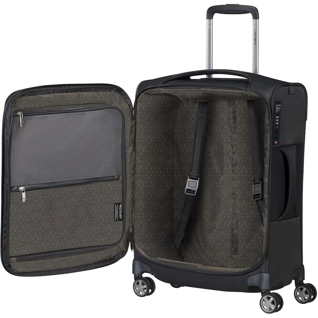 Samsonite Weichgepäck-Trolley »D'Lite, Black, 55 cm«, 4 Rollen