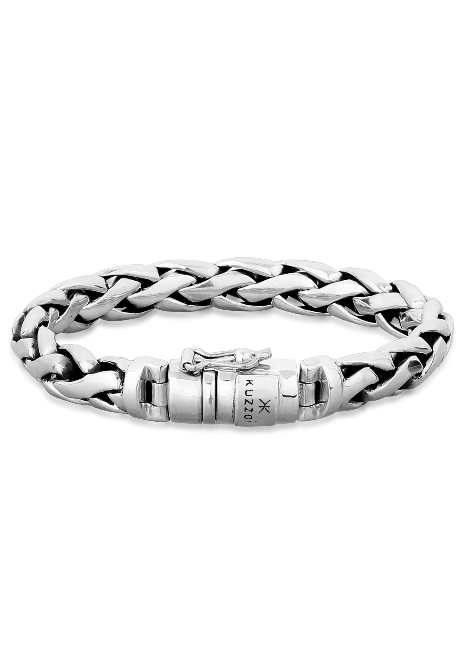 Kuzzoi Armband »Herren Gliederarmband Robust Rund 925 Silber«