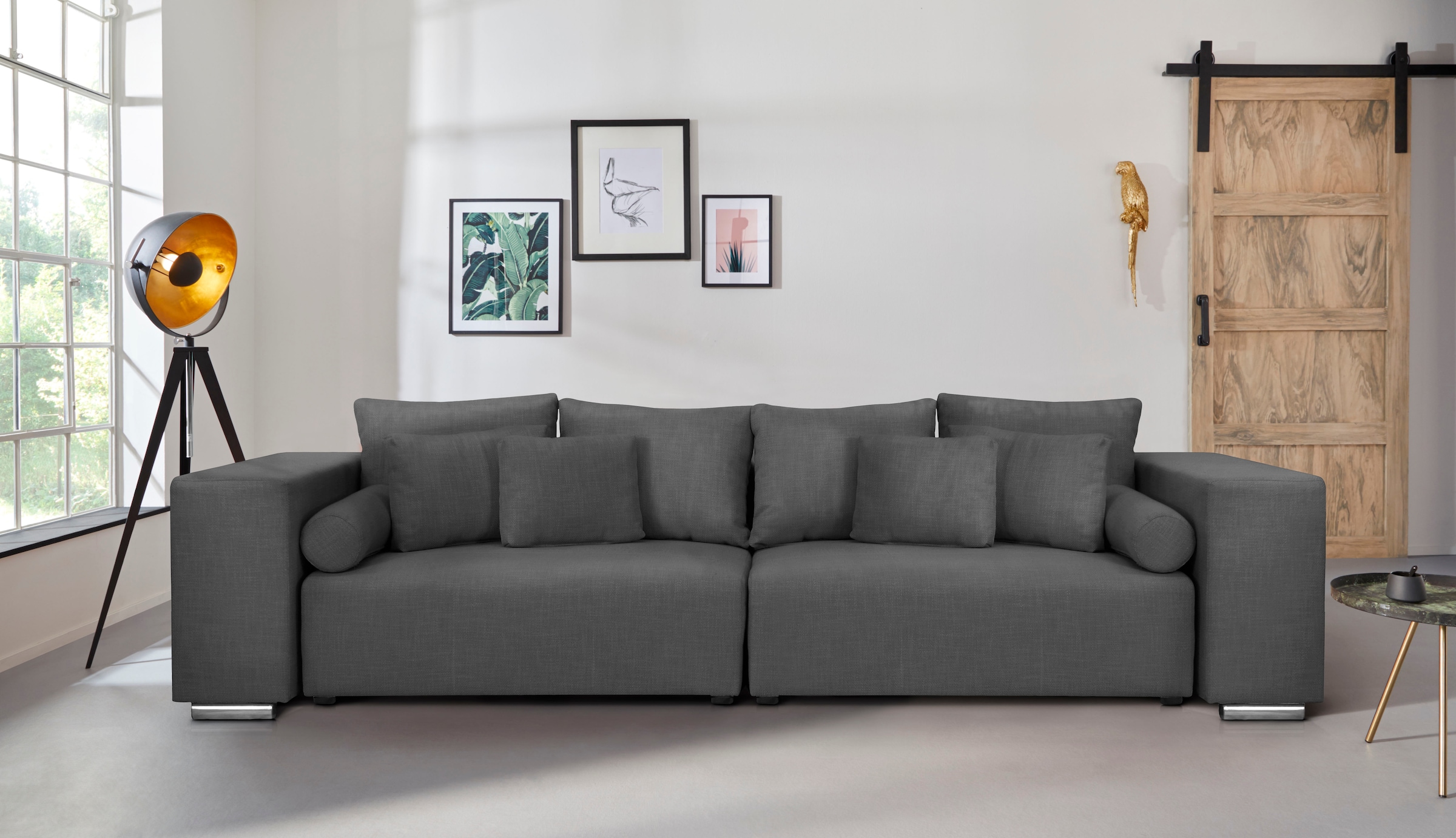 INOSIGN Big-Sofa "Aliya", incl. Bettfunktion und Bettkasten, Breite 290 cm, günstig online kaufen