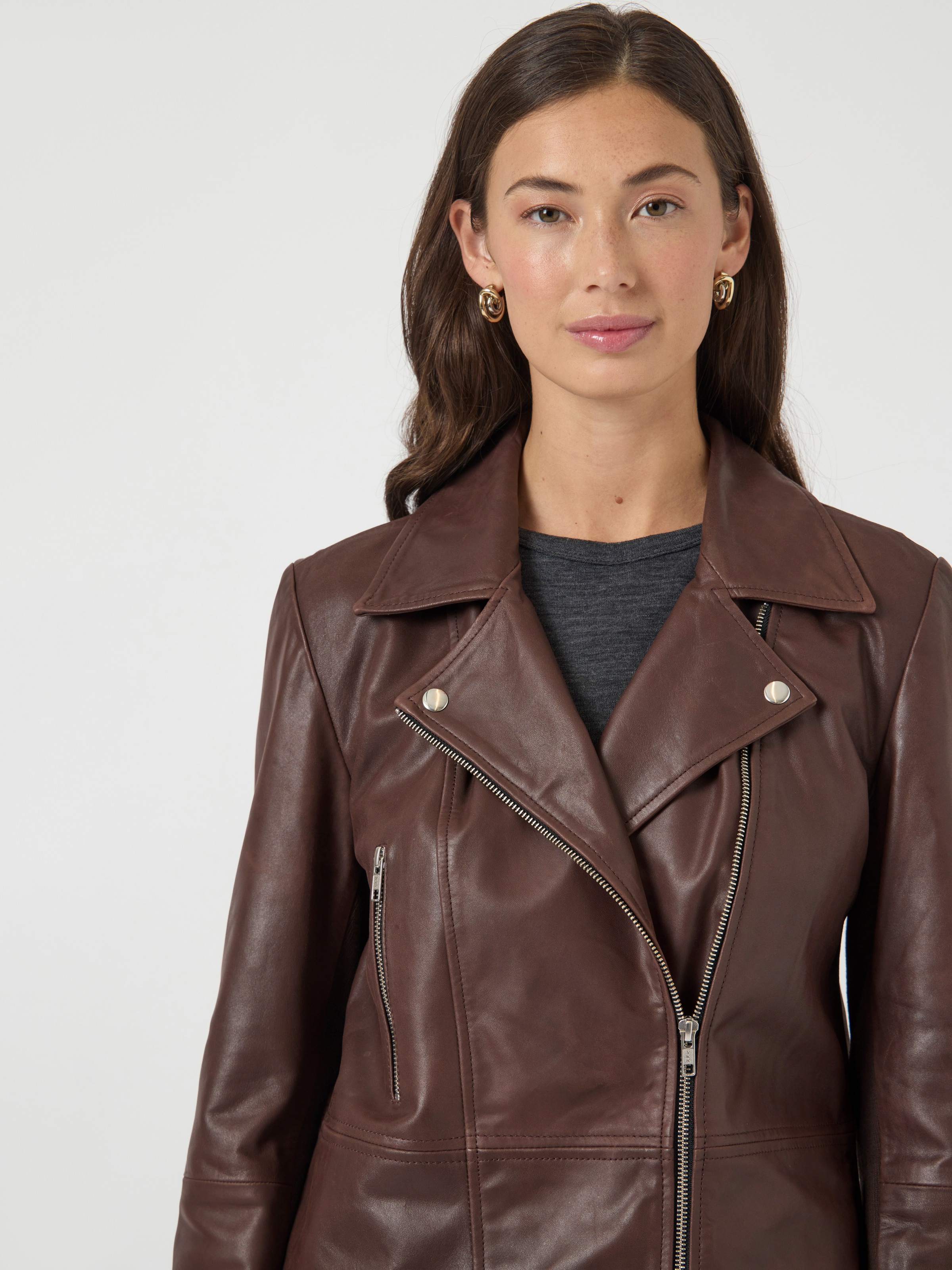 Y.A.S Lederjacke "YASSOPHIE LEATHER JACKET" günstig online kaufen