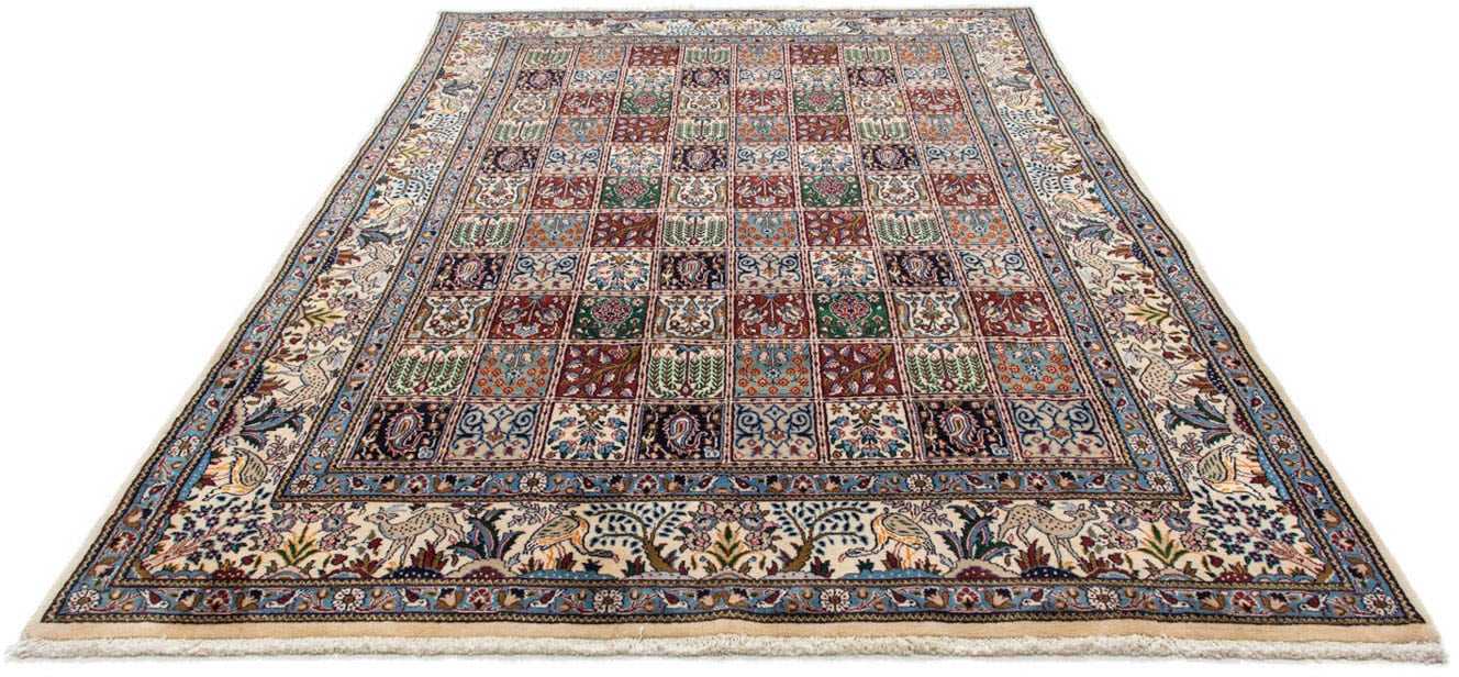 morgenland Hochflor-Läufer "Belutsch Figurativ Blu scuro 200 x 107 cm", rechteckig, 8 mm Höhe, Unikat mit Zertifikat