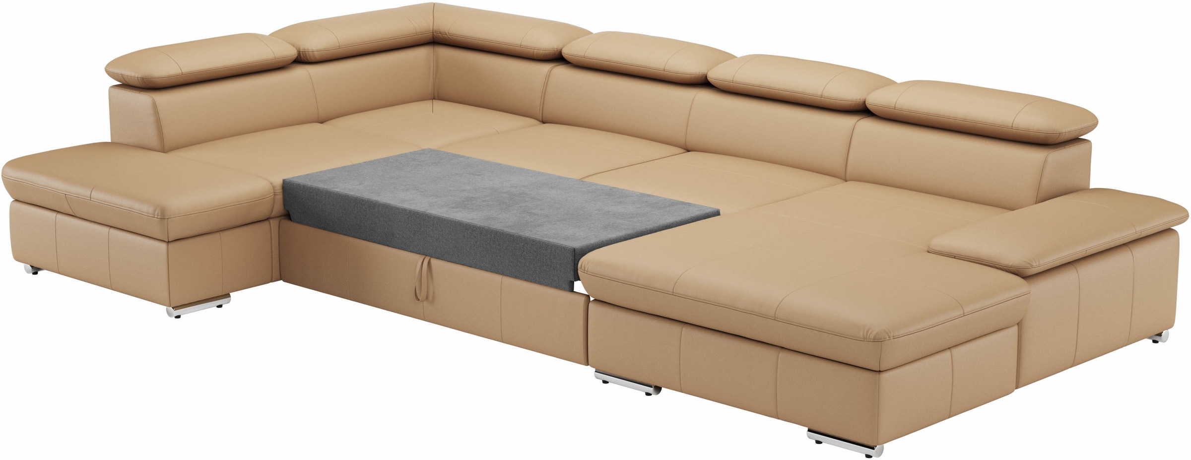 sit&more Wohnlandschaft »Valantine U-Form«, inkl. Kopf- und Armteilverstellung, wahlweise mit Bettfunktion