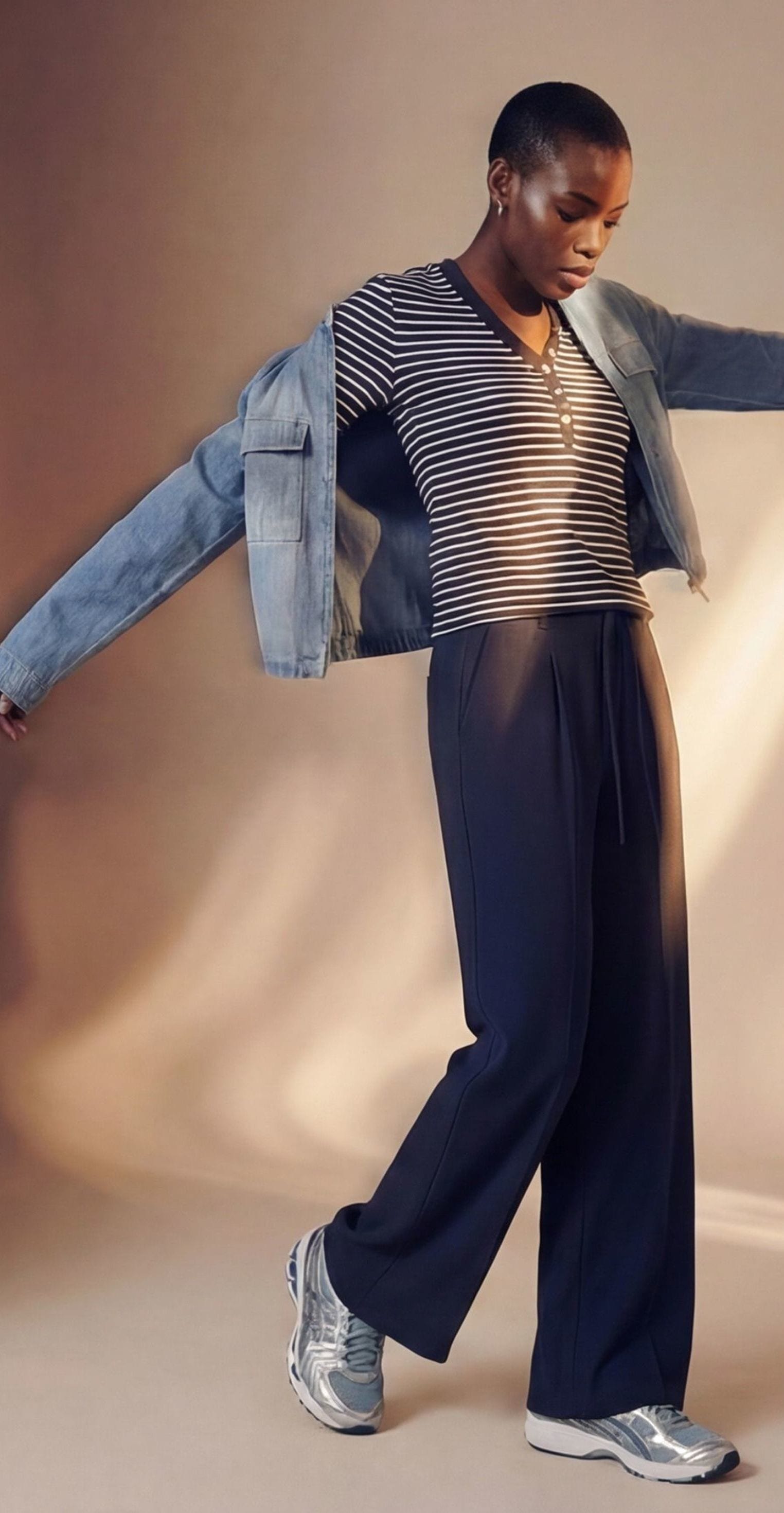 Zero Stoffhose »Damen mit Bindeband 32 Inch«  Bindedetail