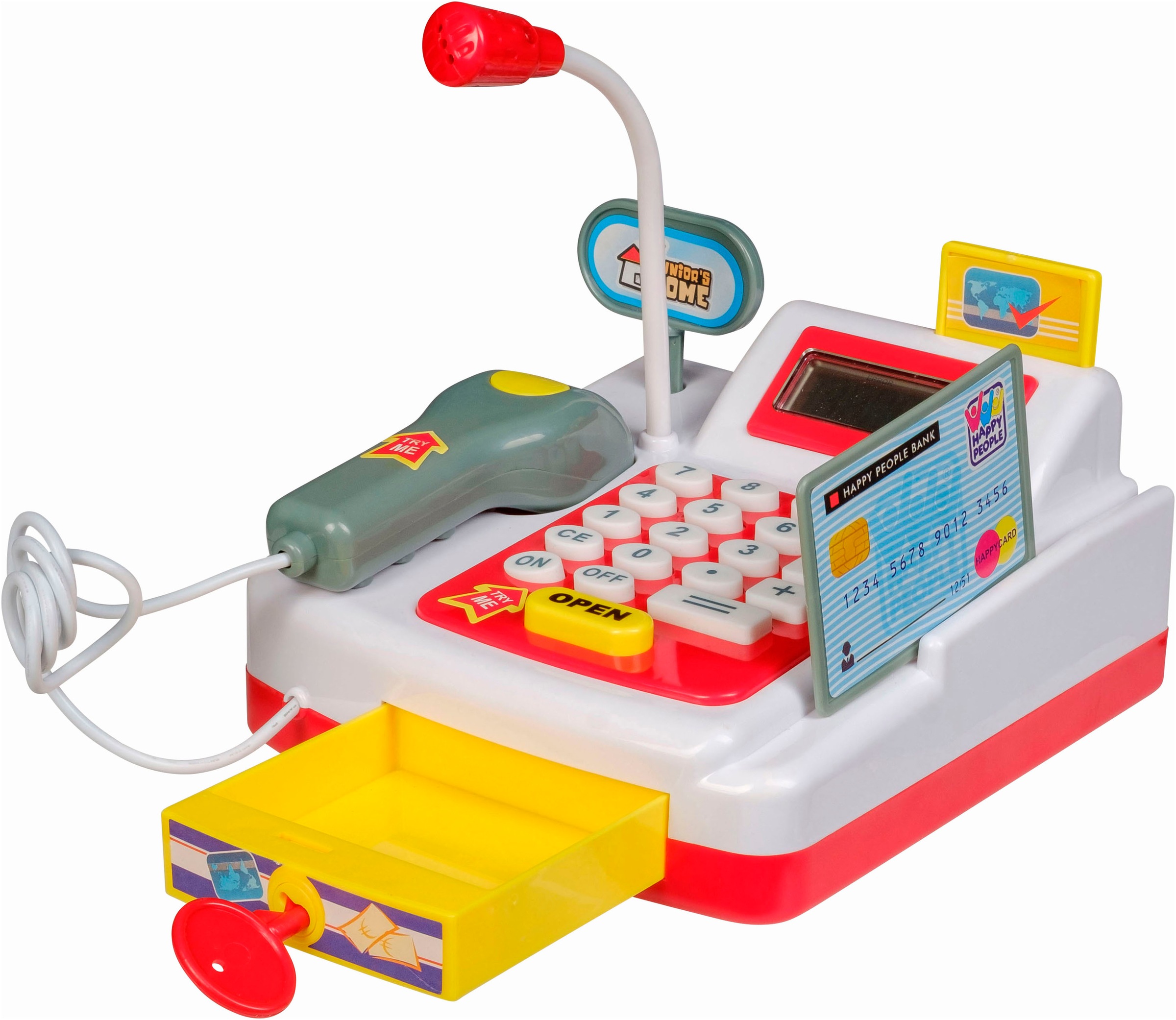 Happy People Spielkasse, mit Rechnerfunktion und LCD Bildschirm