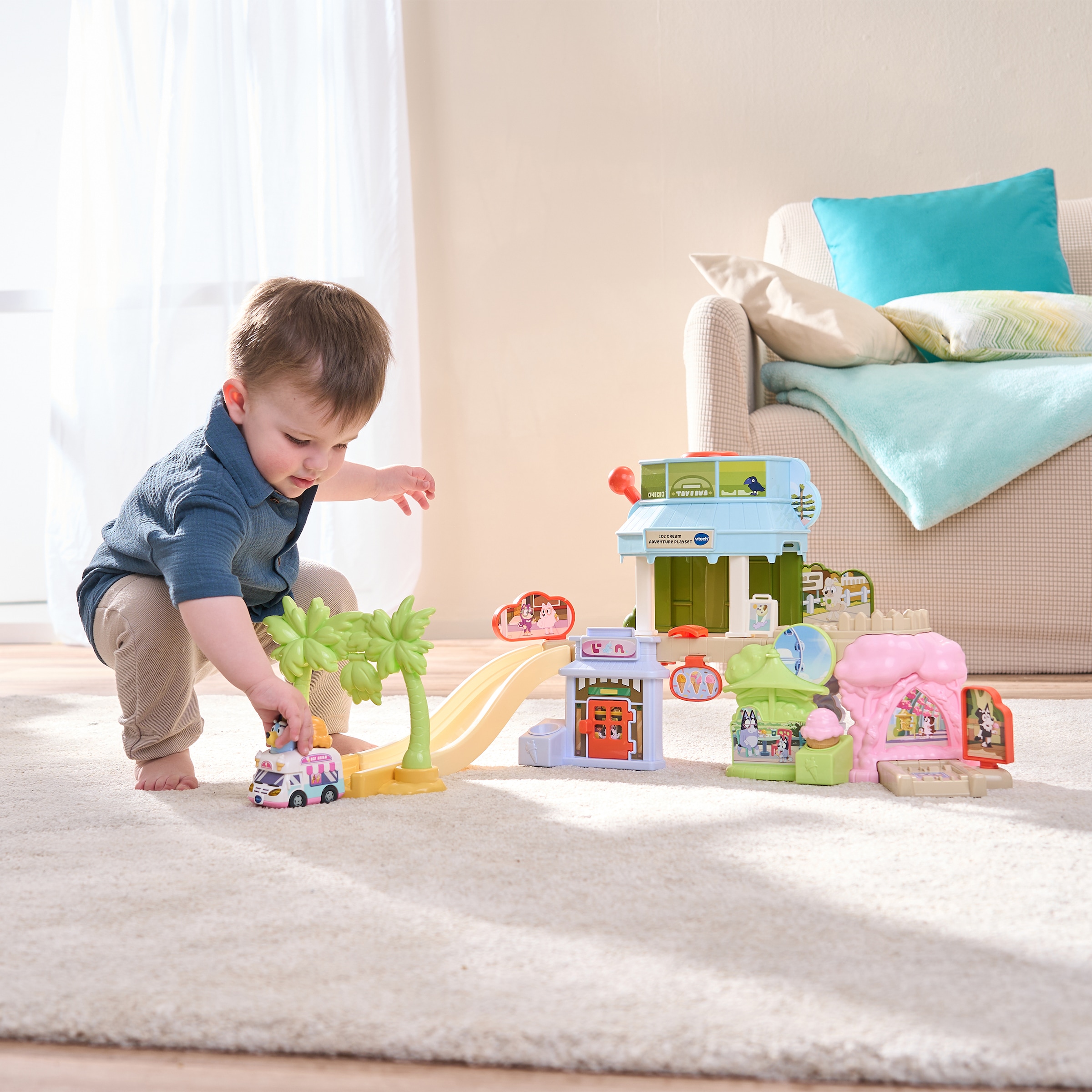 Vtech® Spielwelt »Tut Tut Baby Flitzer - Blueys Eisdiele« inklusive Eiswagen