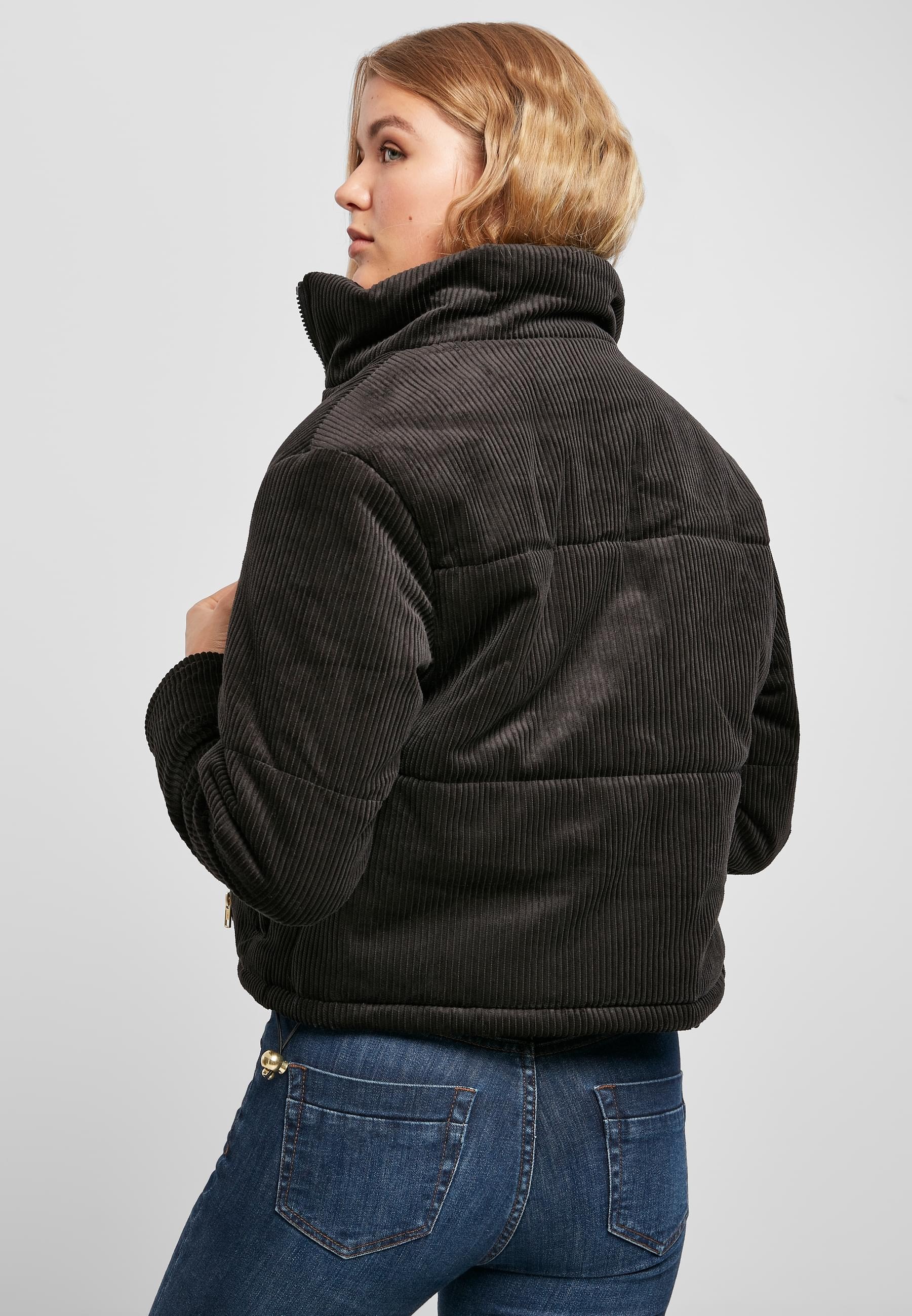 URBAN CLASSICS Winterjacke »Urban Classics Damen Ladies Corduroy Puffer Jacket«, (1 St.), ohne Kapuze