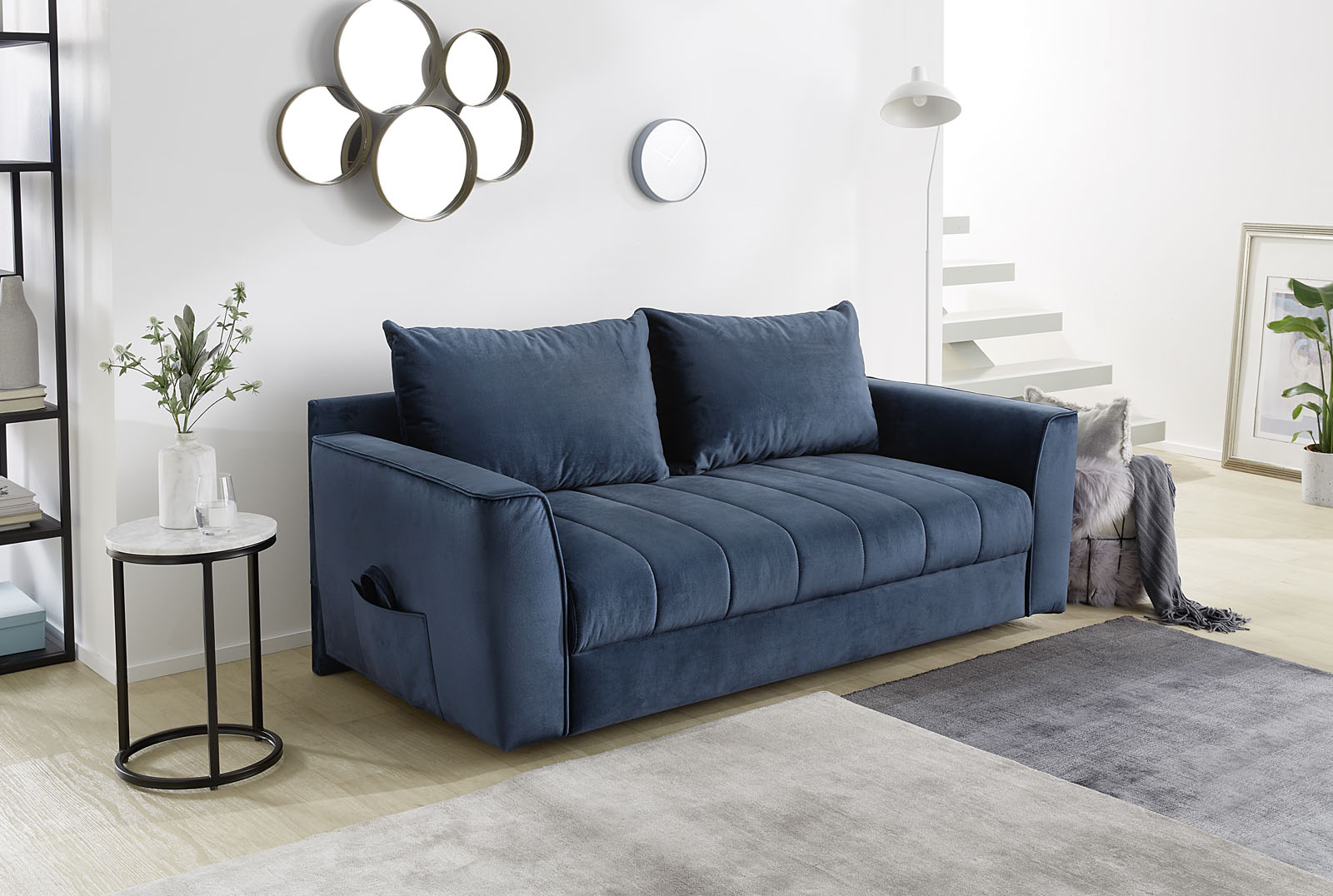 Jockenhöfer Gruppe Schlafsofa "Rick, B: 188 cm, Liegefl. 86x200 cm" mit Schlaffunktion, Bettkasten & seitl. Tasche