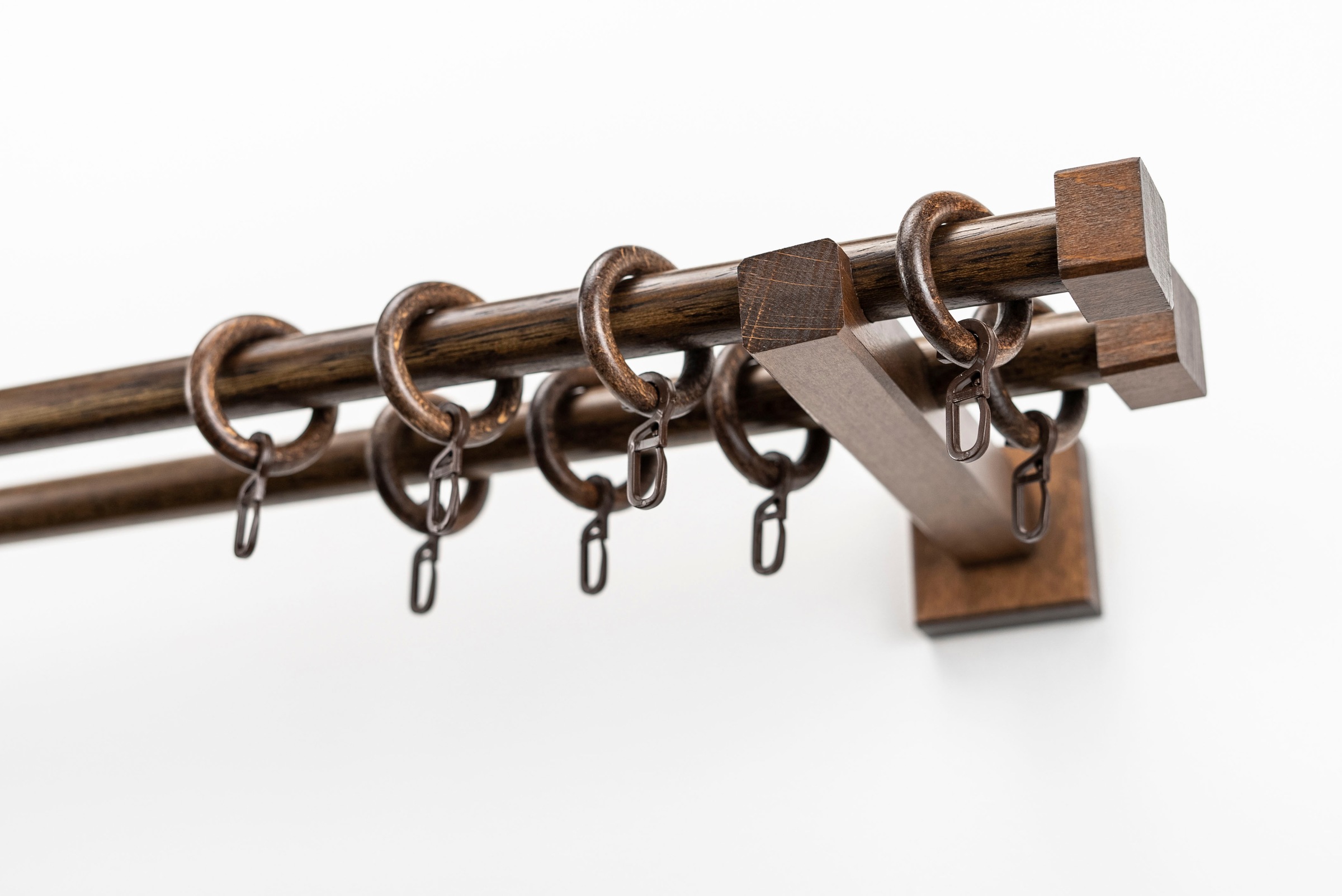 GARESA Gardinenstange "CUBUS" Ø 20 mm 2 läufig-läufig Wunschmaßlänge Vorhan günstig online kaufen