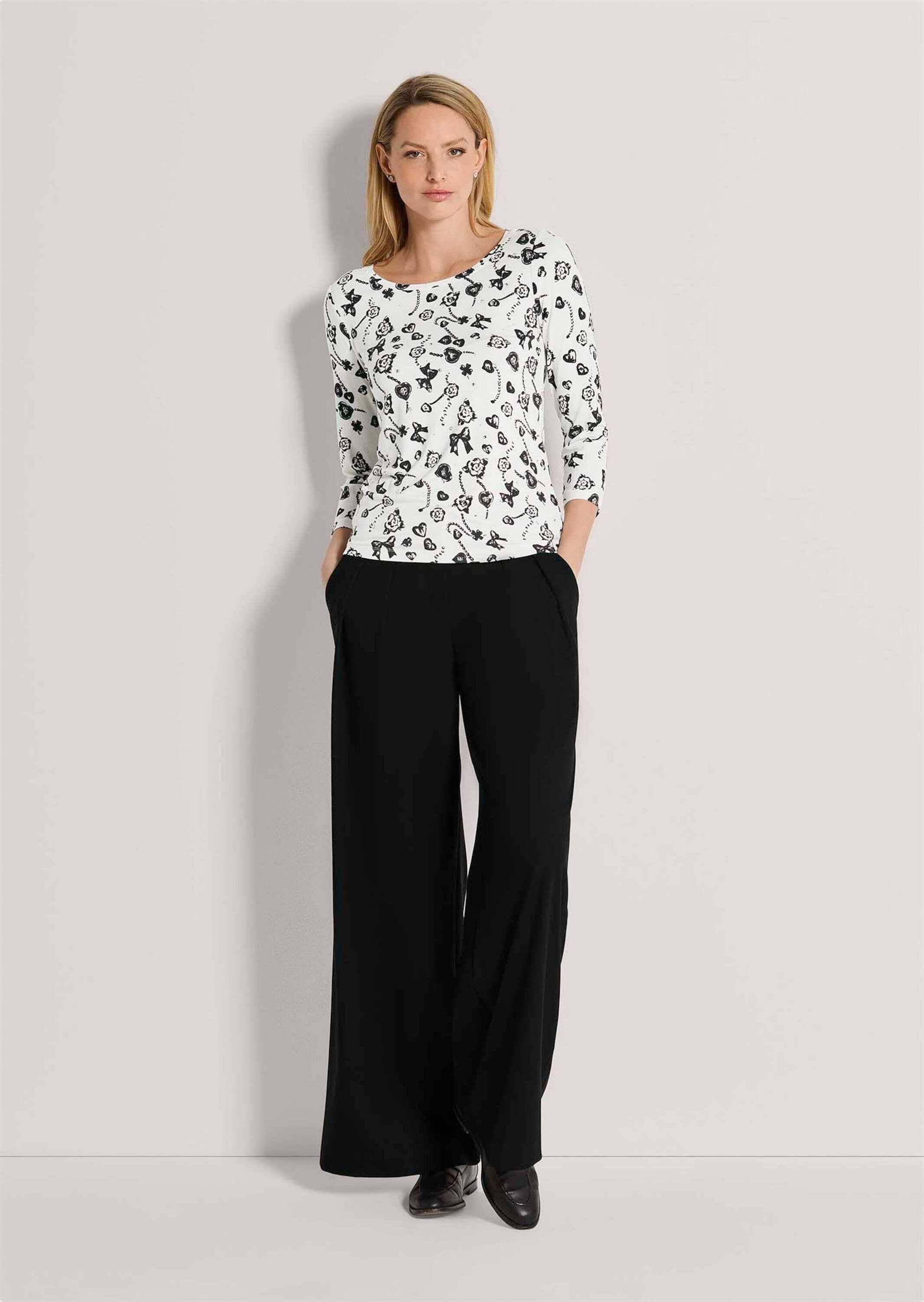 MADELEINE 3/4-Arm-Shirt »Shirt Shirt mit Fantasy-Druck und Strass«