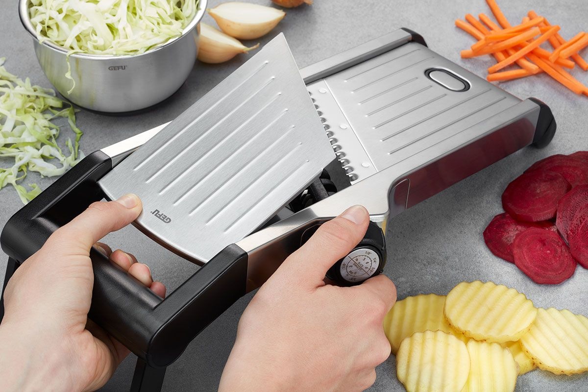 GEFU Gemüsehobel "WELO" geeignet für Zwiebeln, Gurken, Kohl, Karotten, Kart günstig online kaufen