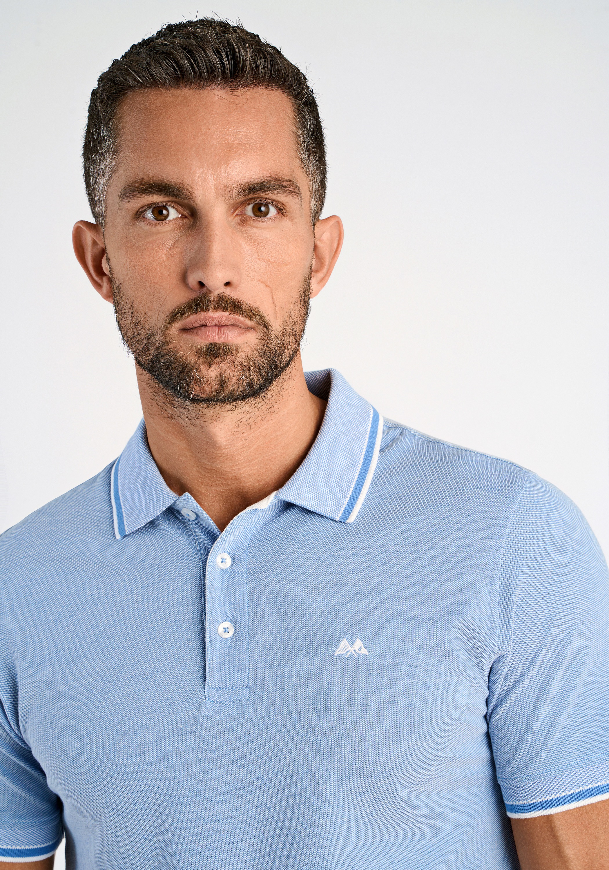 Lindbergh Poloshirt Relaxed Fit Light Blue XXL 4