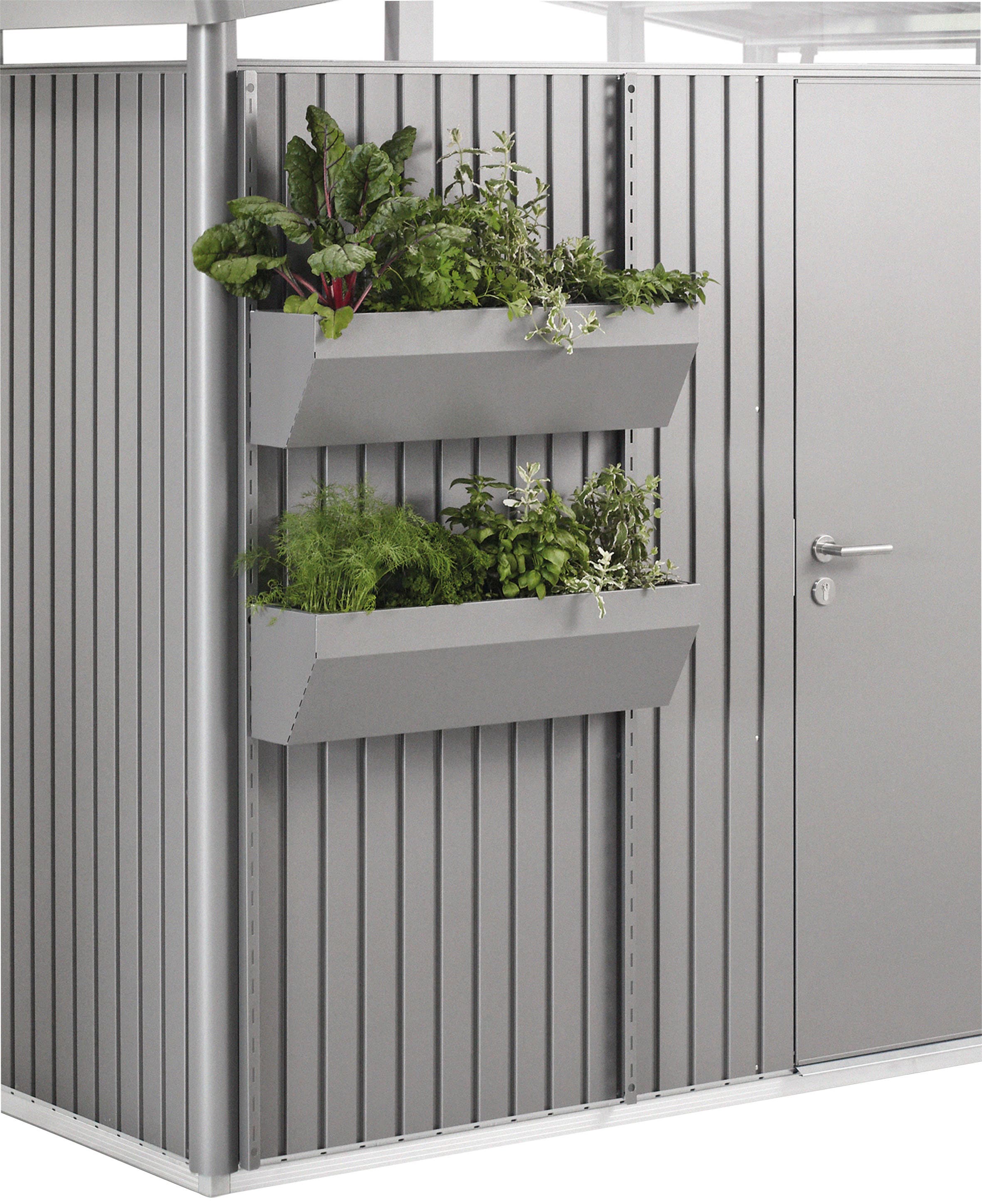 Biohort Blumenkasten »FloraBoard«, 2er-Set, quarzgrau-metallic kaufen | BAUR