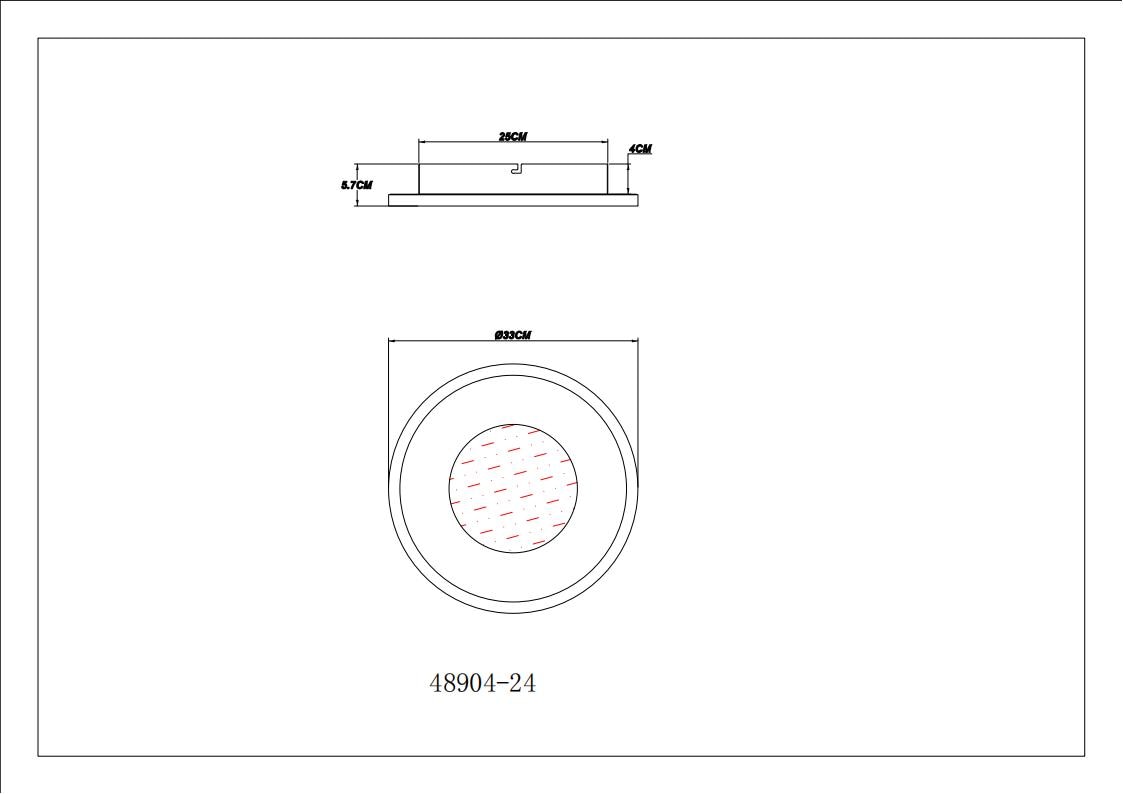GLOBO LIGHTING LED Deckenleuchte »WILEY«, Leuchtmittel LED-Modul | LED fest integriert, Deckenlampe/rund/Wohnzimmer/Schlafzimmer/modern