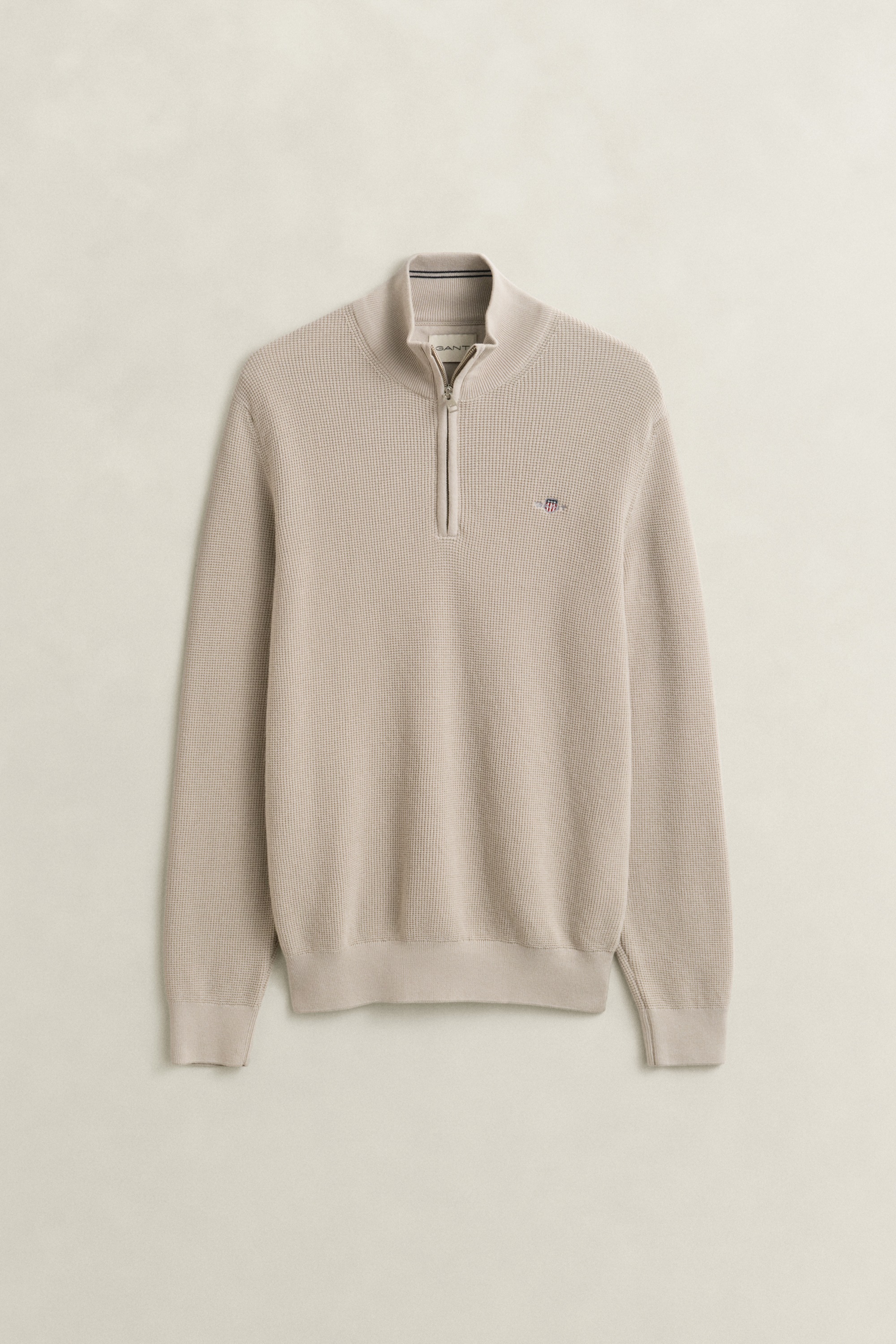 Gant Troyer »MICRO TEXTURED COTTON HALF ZIP« Regular fit mit Troyerkragen