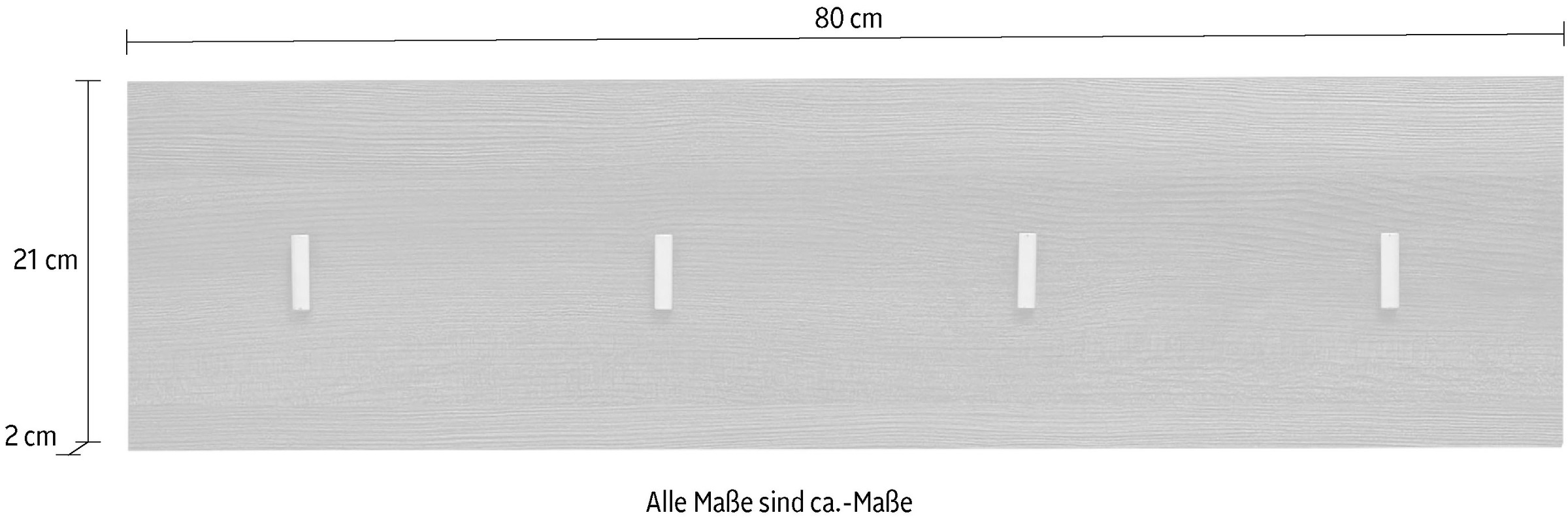 INOSIGN Garderobenpaneel »Sovana«, mit 4 Haken