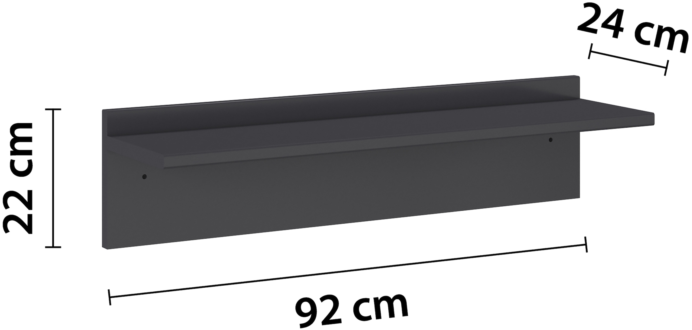 rauch Wandregal »Wandboard Regal Hängeregal JOEL« Belastbarkeit: 5kg,  praktisches Wandregal Breite 92 cm MADE IN GERMANY