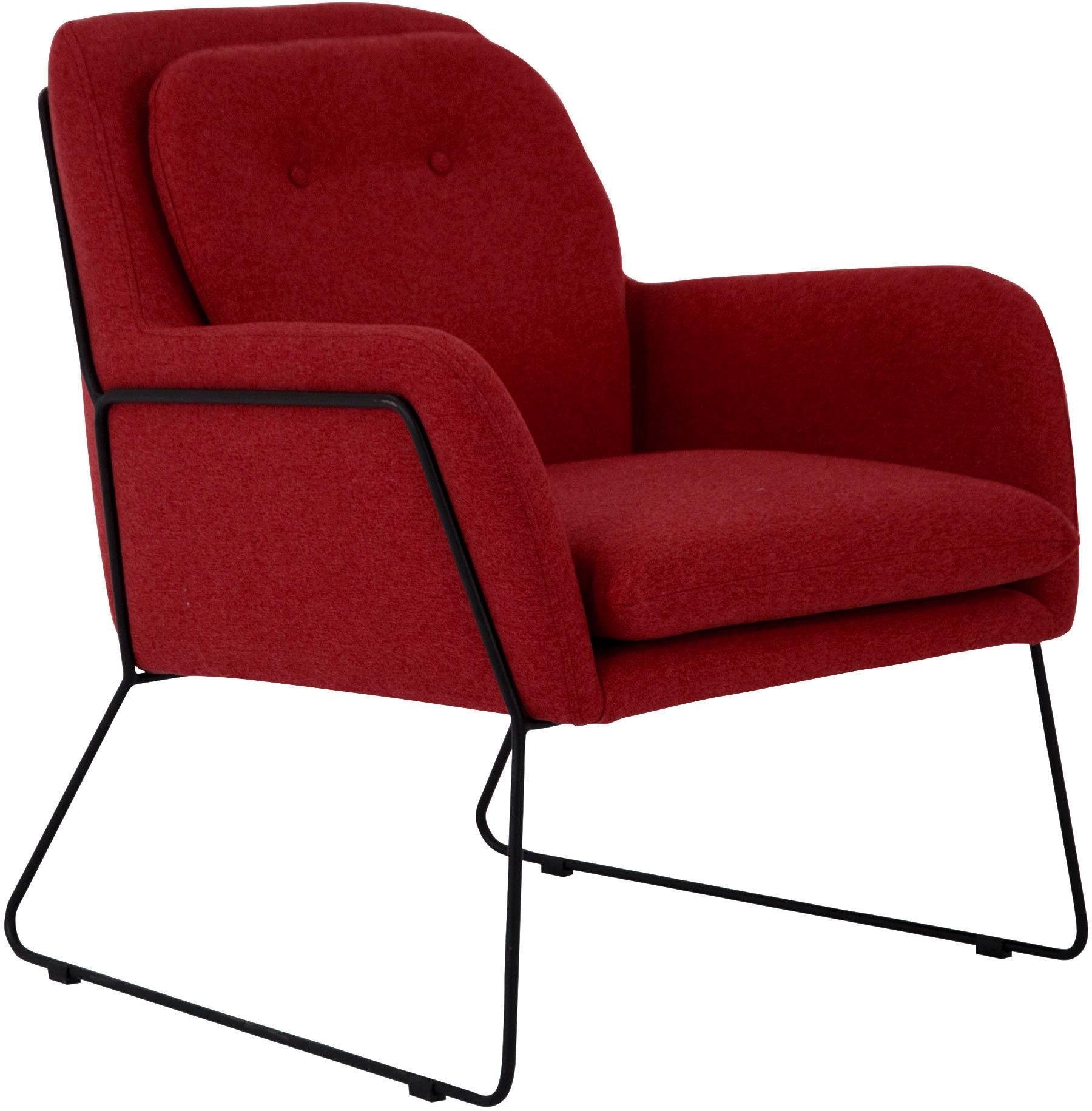 Home affaire Sessel "Flin Cocktailsesel" mit Knöpfen und Kissenoptik im Rüc günstig online kaufen